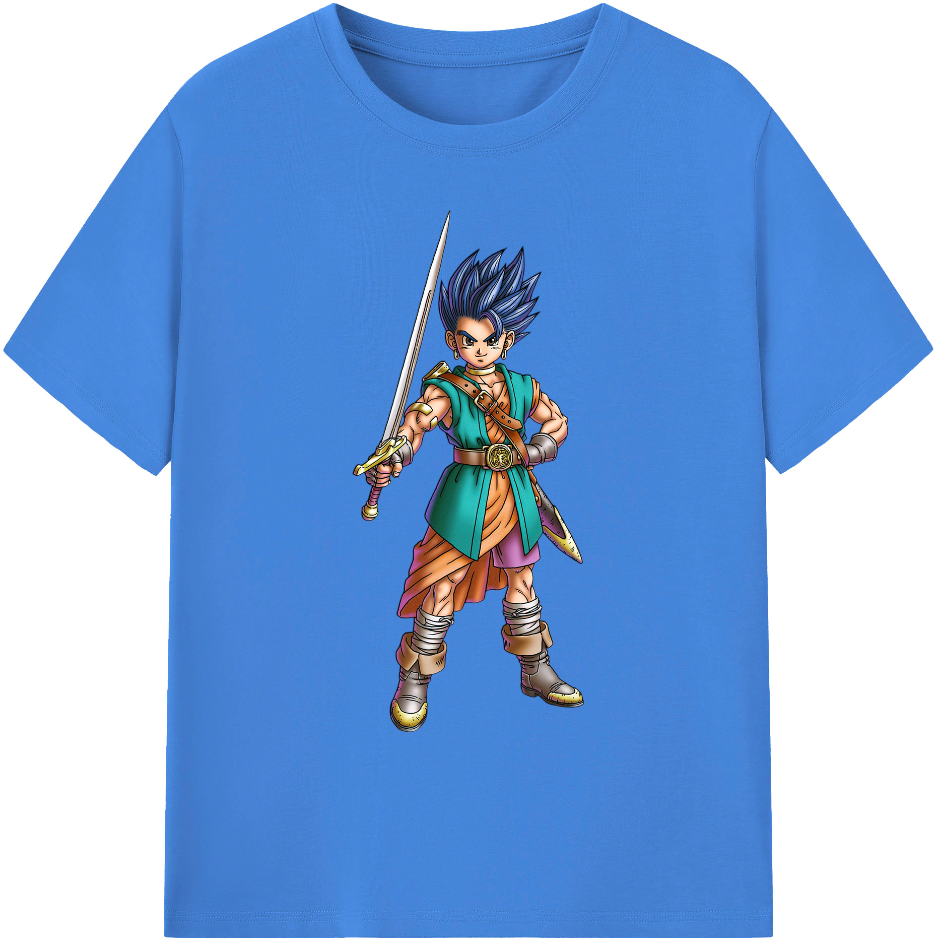 （画像用） ドラゴンクエスト Doragon Kuesuto Dragon Quest 綿100％ メンズ半袖Tシャツ｜肌触りやわらか＆通気性