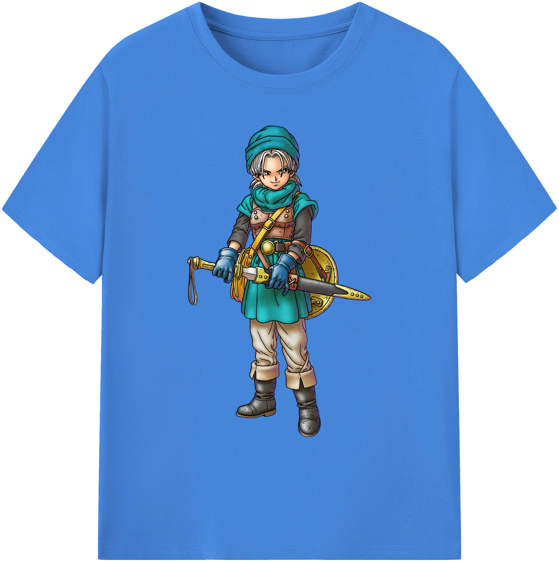 （画像用） ドラゴンクエスト Doragon Kuesuto Dragon Quest 綿100％ メンズ半袖Tシャツ｜肌触りやわらか＆通気性