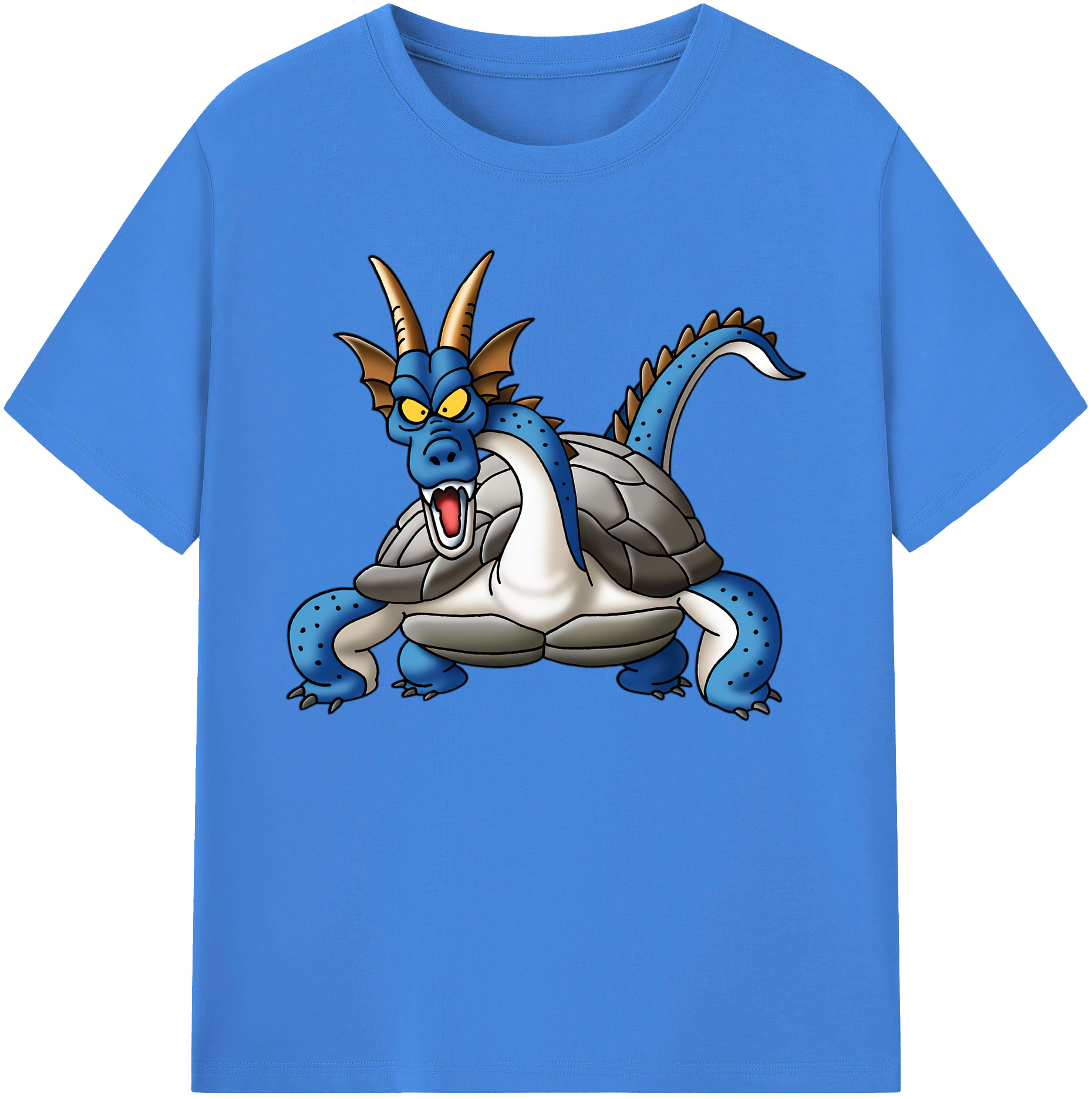 （画像用） ドラゴンクエスト Doragon Kuesuto Dragon Quest 綿100％ メンズ半袖Tシャツ｜肌触りやわらか＆通気性