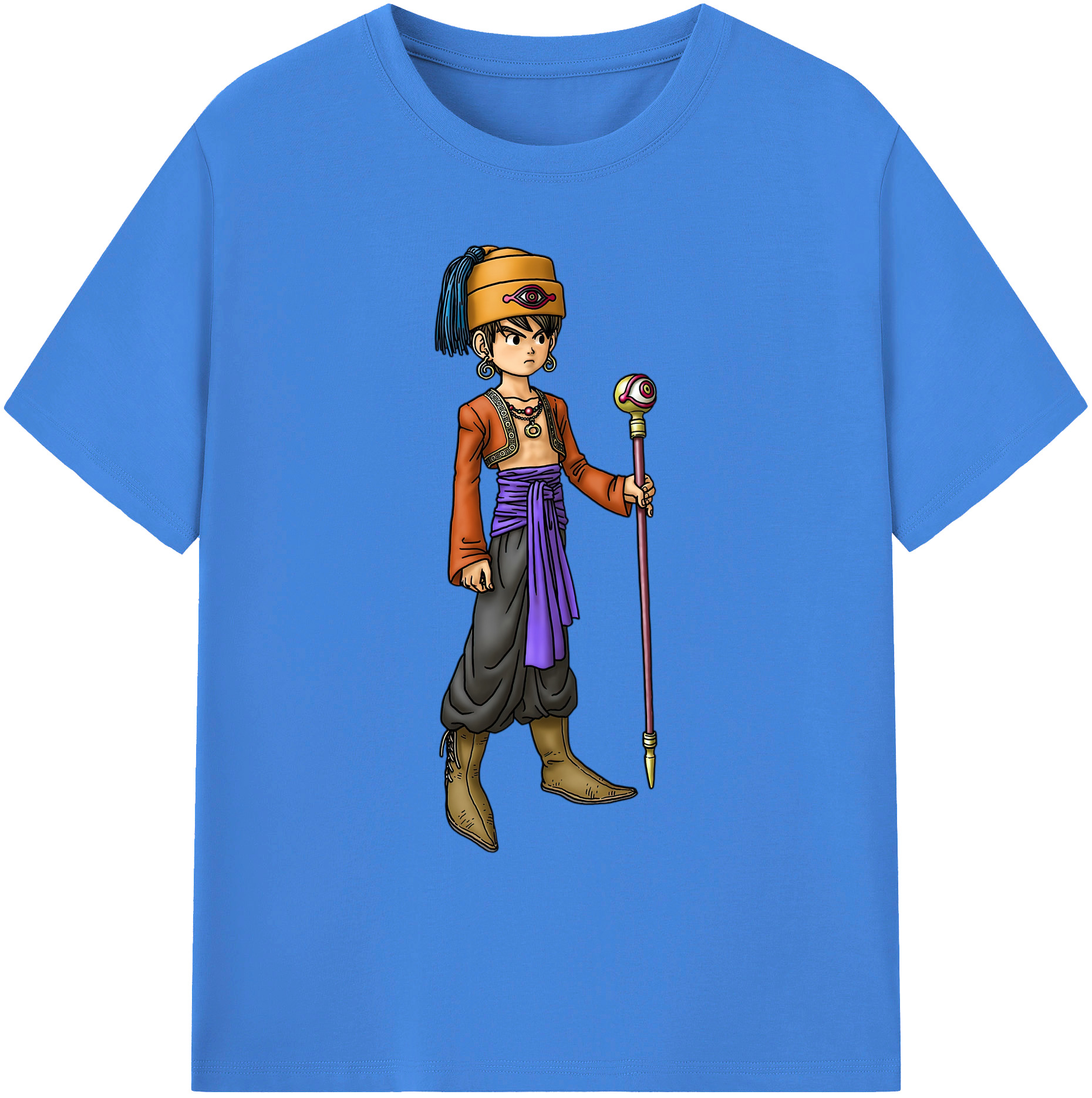 （画像用） ドラゴンクエスト Doragon Kuesuto Dragon Quest 綿100％ メンズ半袖Tシャツ｜肌触りやわらか＆通気性