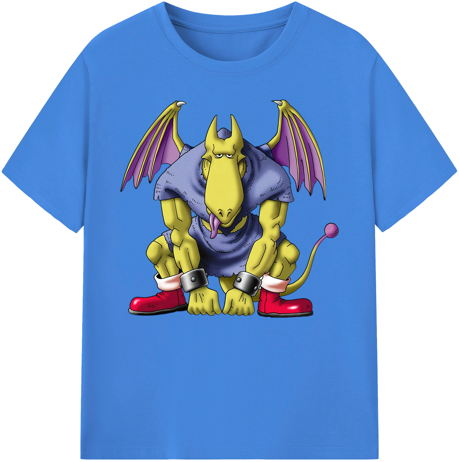 （画像用） ドラゴンクエスト Doragon Kuesuto Dragon Quest 綿100％ メンズ半袖Tシャツ｜肌触りやわらか＆通気性