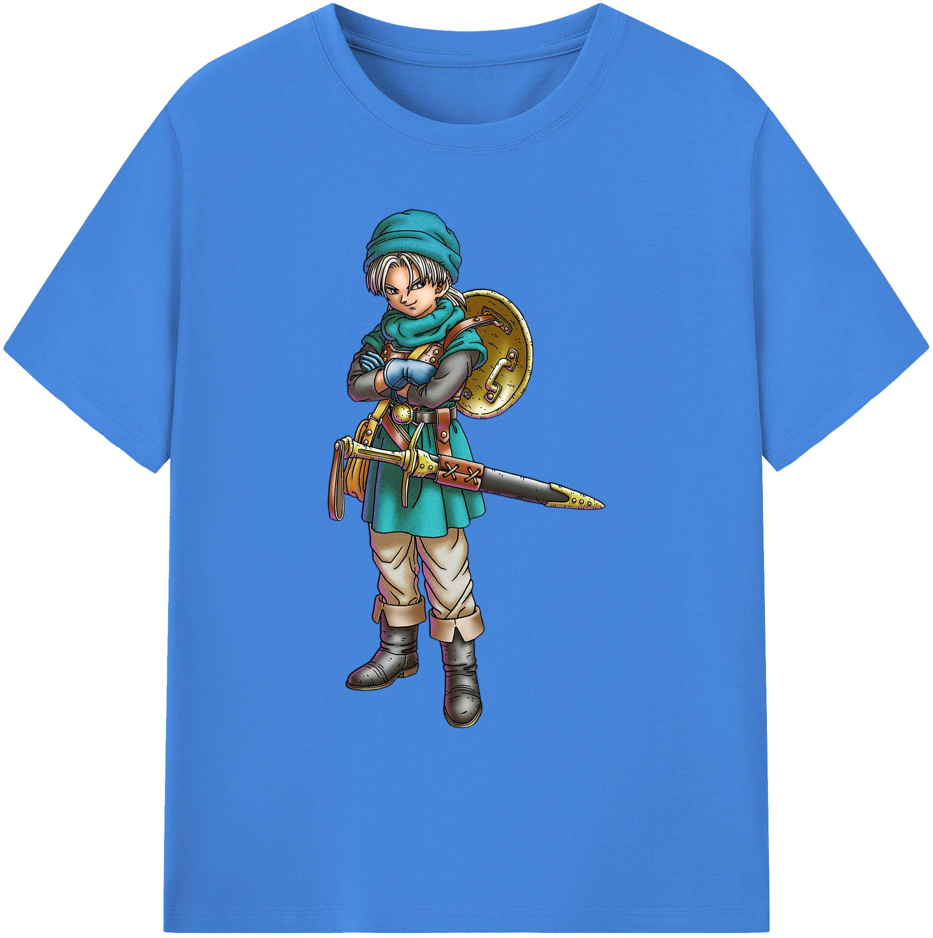 （画像用） ドラゴンクエスト Doragon Kuesuto Dragon Quest 綿100％ メンズ半袖Tシャツ｜肌触りやわらか＆通気性