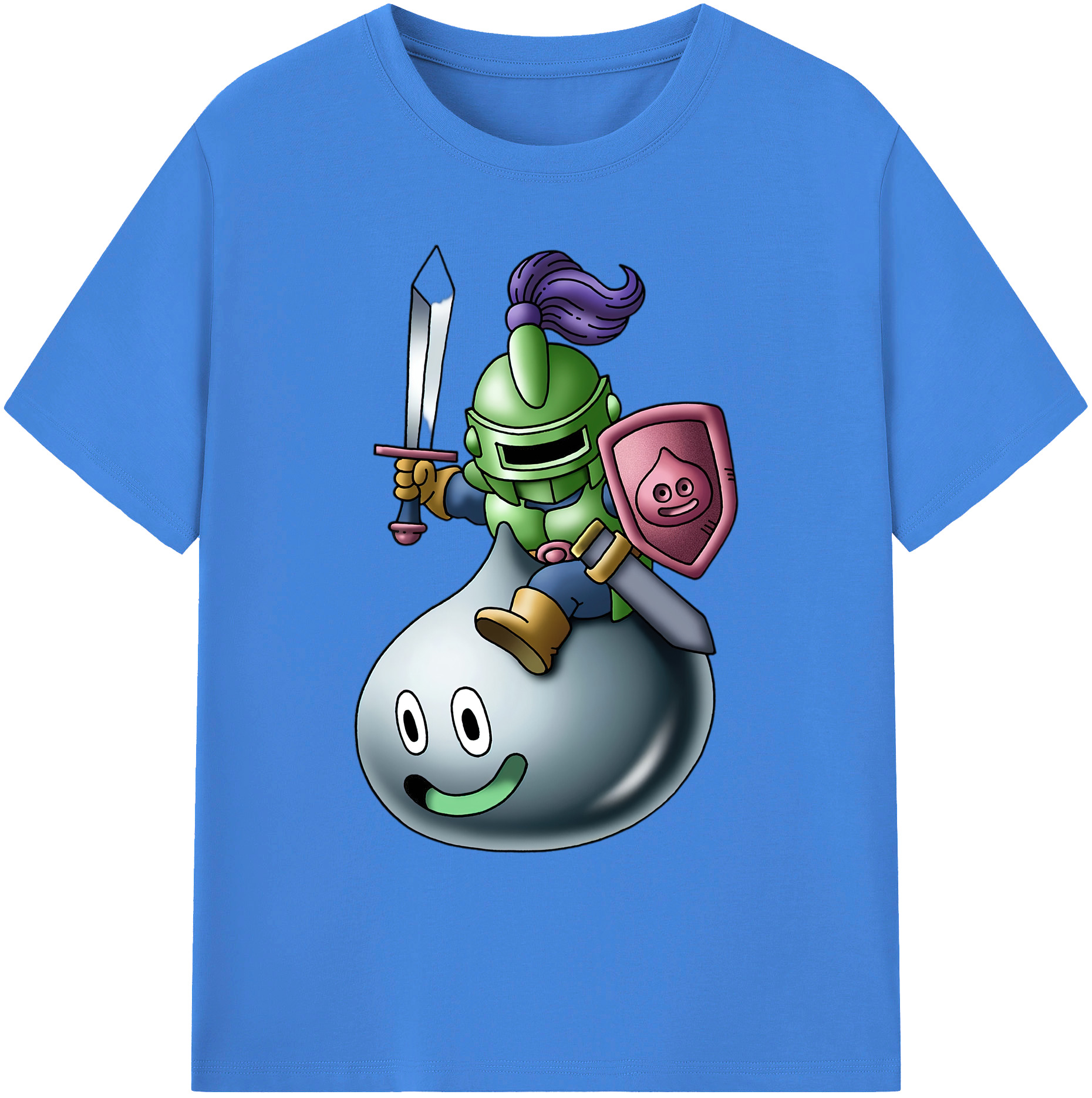 （画像用） ドラゴンクエスト Doragon Kuesuto Dragon Quest 綿100％ メンズ半袖Tシャツ｜肌触りやわらか＆通気性