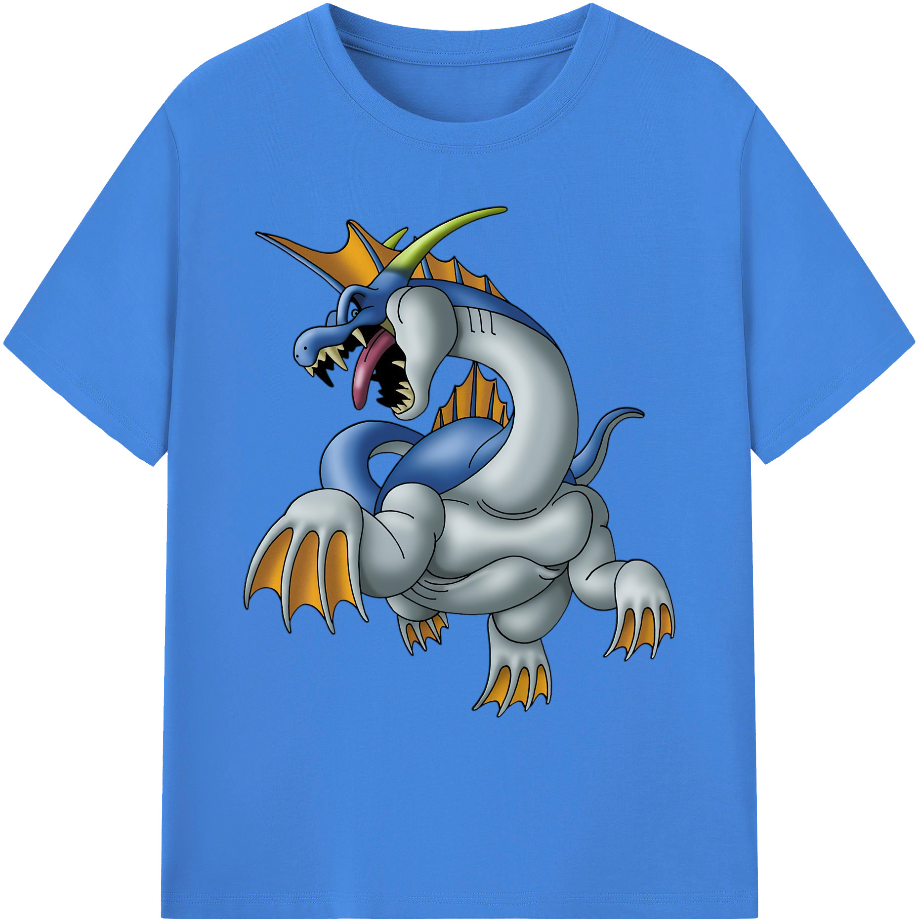 （画像用） ドラゴンクエスト Doragon Kuesuto Dragon Quest 綿100％ メンズ半袖Tシャツ｜肌触りやわらか＆通気性
