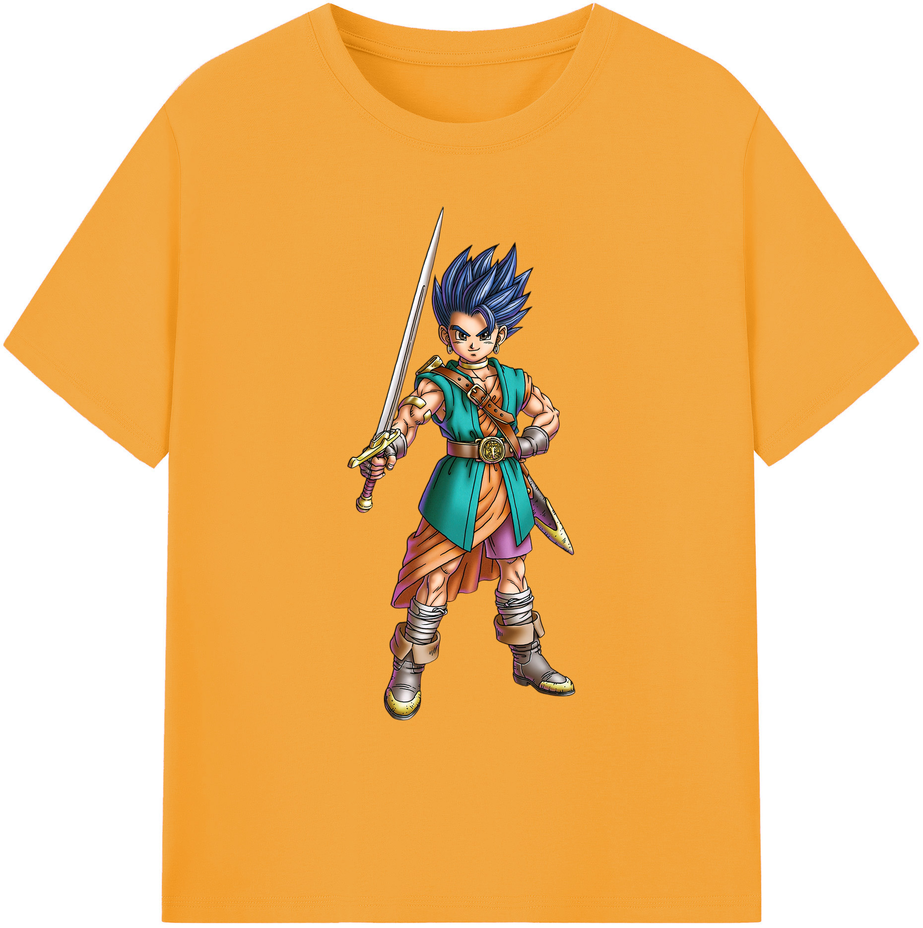 （画像用） ドラゴンクエスト Doragon Kuesuto Dragon Quest 綿100％ メンズ半袖Tシャツ｜肌触りやわらか＆通気性