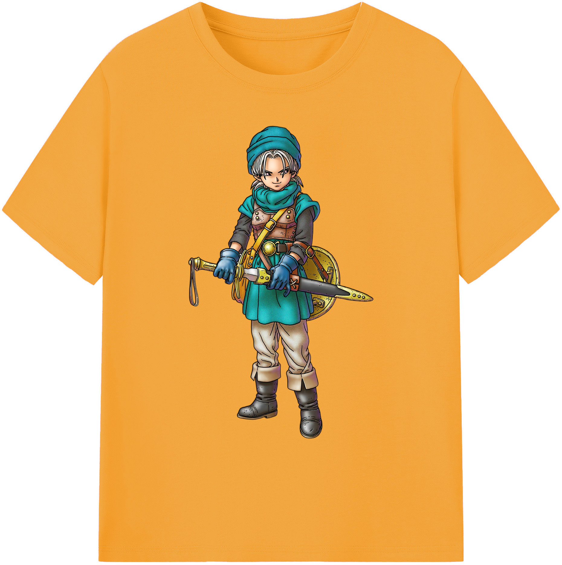 （画像用） ドラゴンクエスト Doragon Kuesuto Dragon Quest 綿100％ メンズ半袖Tシャツ｜肌触りやわらか＆通気性