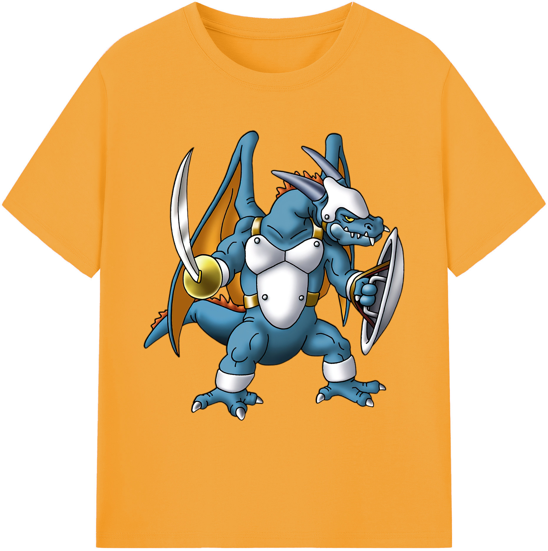 （画像用） ドラゴンクエスト Doragon Kuesuto Dragon Quest 綿100％ メンズ半袖Tシャツ｜肌触りやわらか＆通気性
