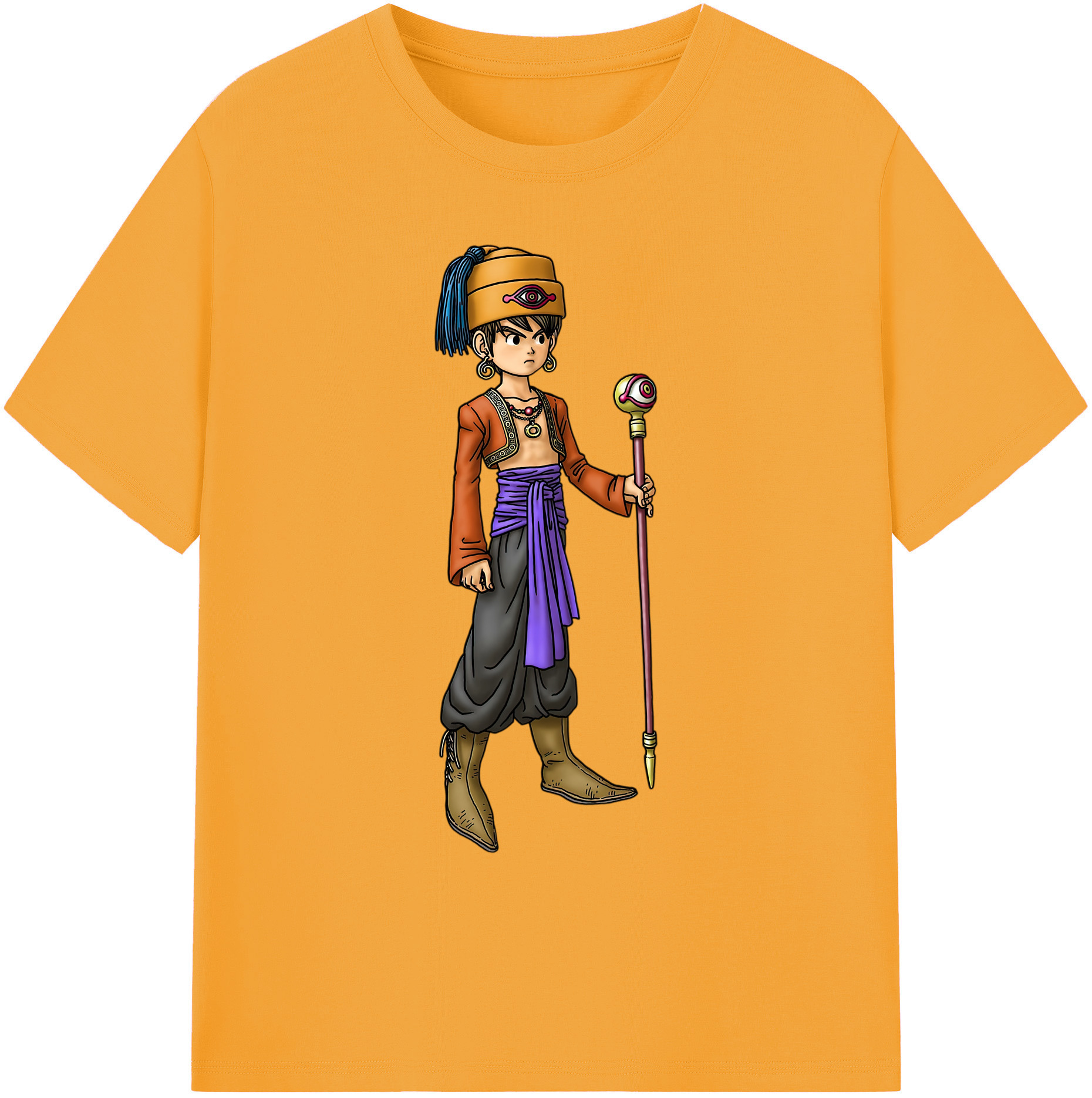 （画像用） ドラゴンクエスト Doragon Kuesuto Dragon Quest 綿100％ メンズ半袖Tシャツ｜肌触りやわらか＆通気性