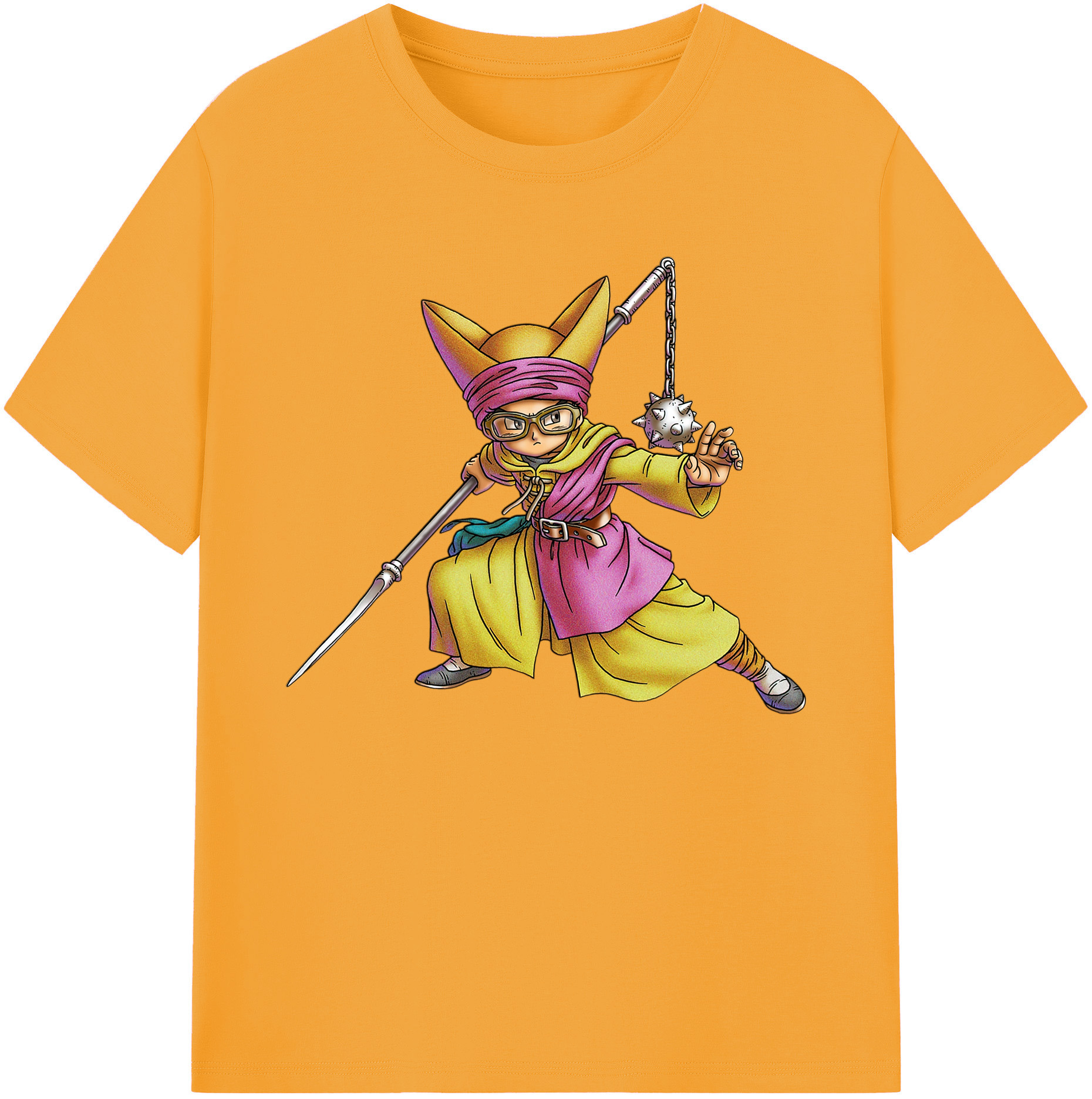 （画像用） ドラゴンクエスト Doragon Kuesuto Dragon Quest 綿100％ メンズ半袖Tシャツ｜肌触りやわらか＆通気性