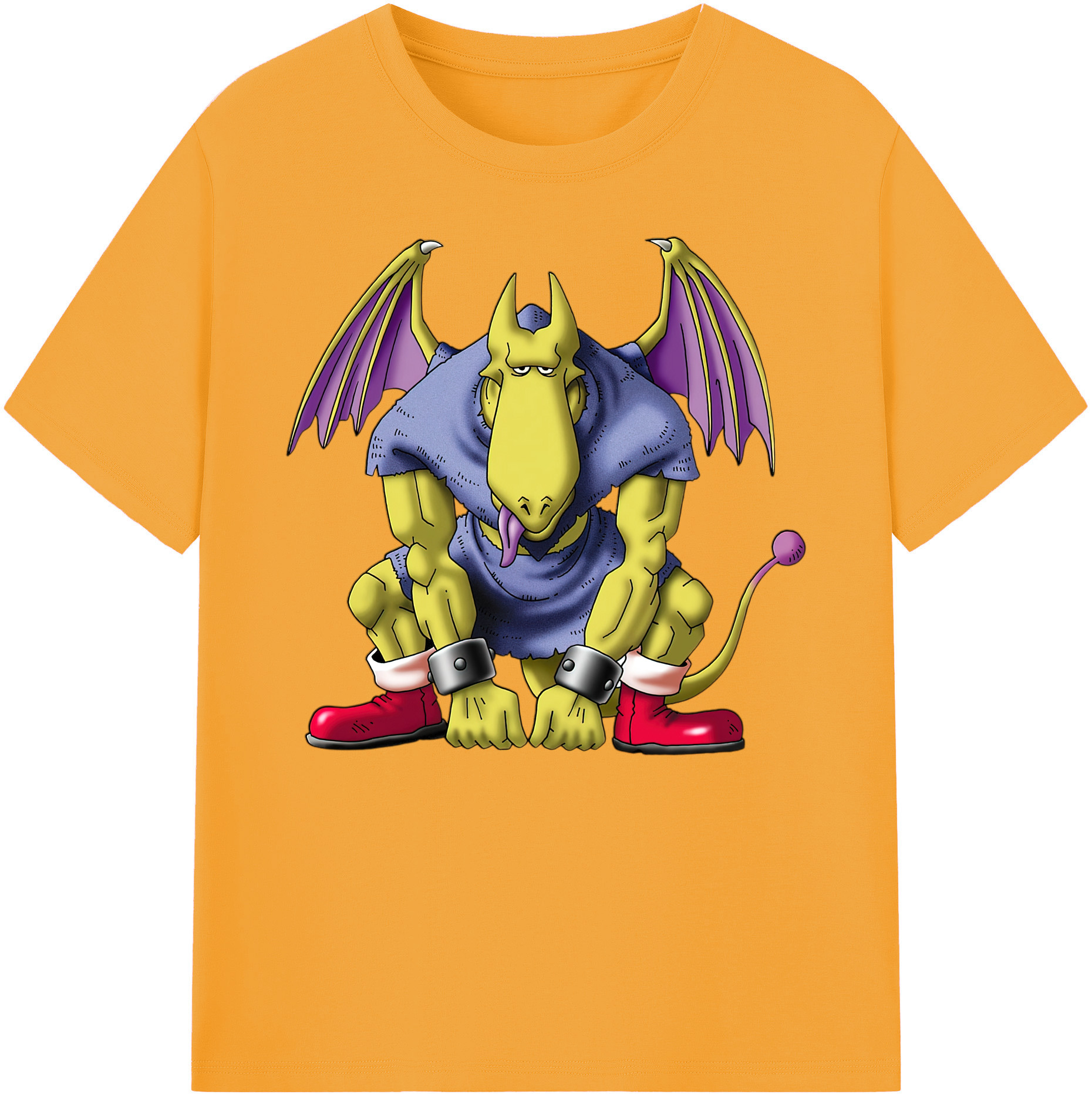 （画像用） ドラゴンクエスト Doragon Kuesuto Dragon Quest 綿100％ メンズ半袖Tシャツ｜肌触りやわらか＆通気性