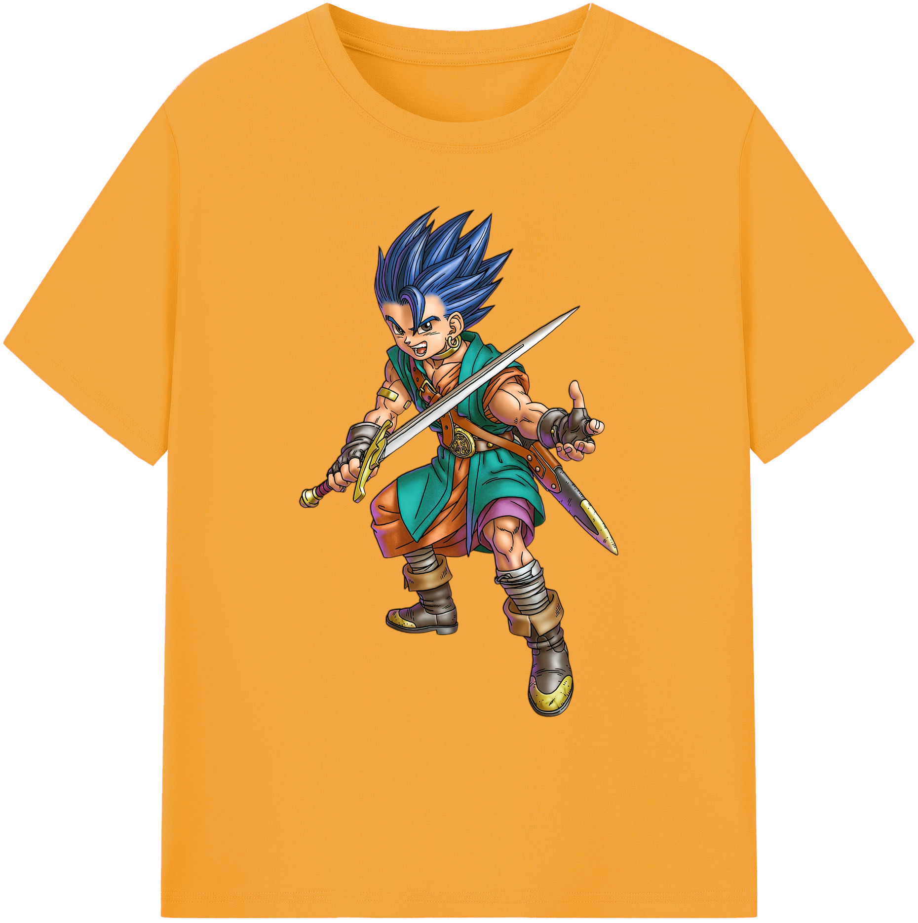 （画像用） ドラゴンクエスト Doragon Kuesuto Dragon Quest 綿100％ メンズ半袖Tシャツ｜肌触りやわらか＆通気性
