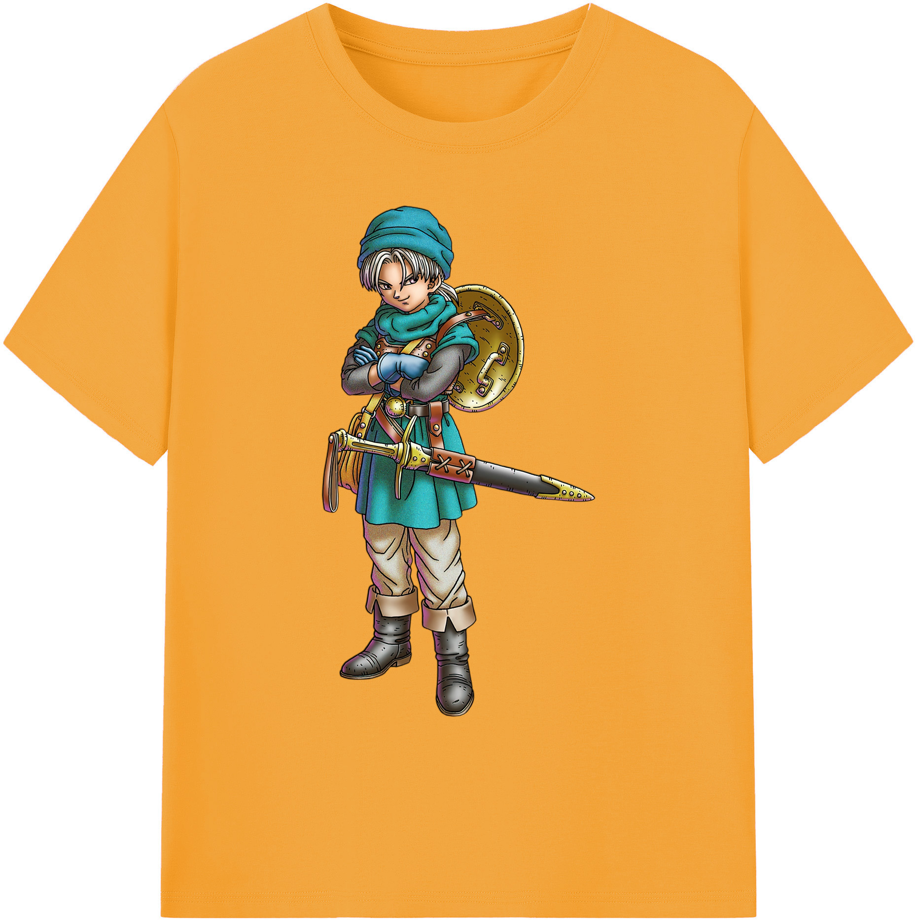 （画像用） ドラゴンクエスト Doragon Kuesuto Dragon Quest 綿100％ メンズ半袖Tシャツ｜肌触りやわらか＆通気性