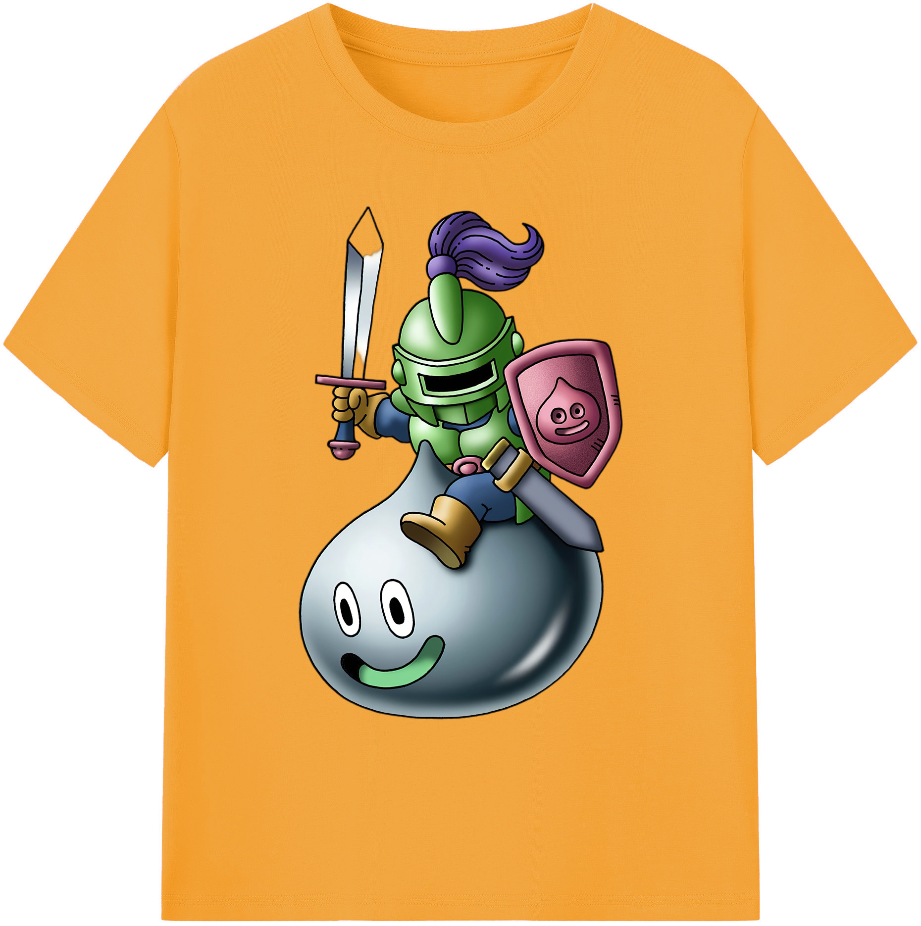 （画像用） ドラゴンクエスト Doragon Kuesuto Dragon Quest 綿100％ メンズ半袖Tシャツ｜肌触りやわらか＆通気性