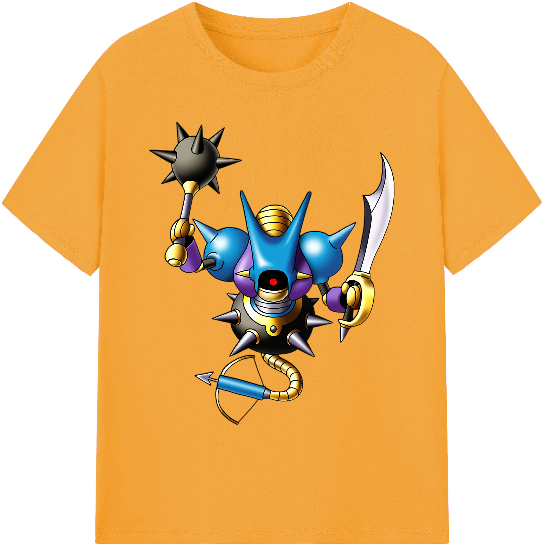 （画像用） ドラゴンクエスト Doragon Kuesuto Dragon Quest 綿100％ メンズ半袖Tシャツ｜肌触りやわらか＆通気性