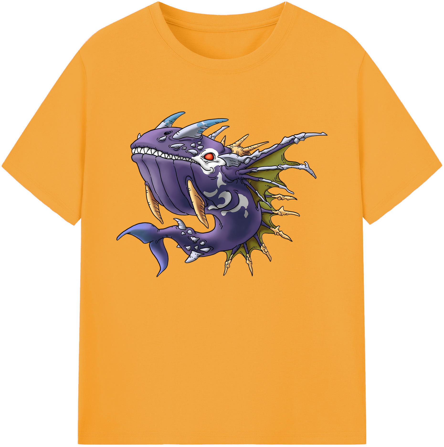 （画像用） ドラゴンクエスト Doragon Kuesuto Dragon Quest 綿100％ メンズ半袖Tシャツ｜肌触りやわらか＆通気性