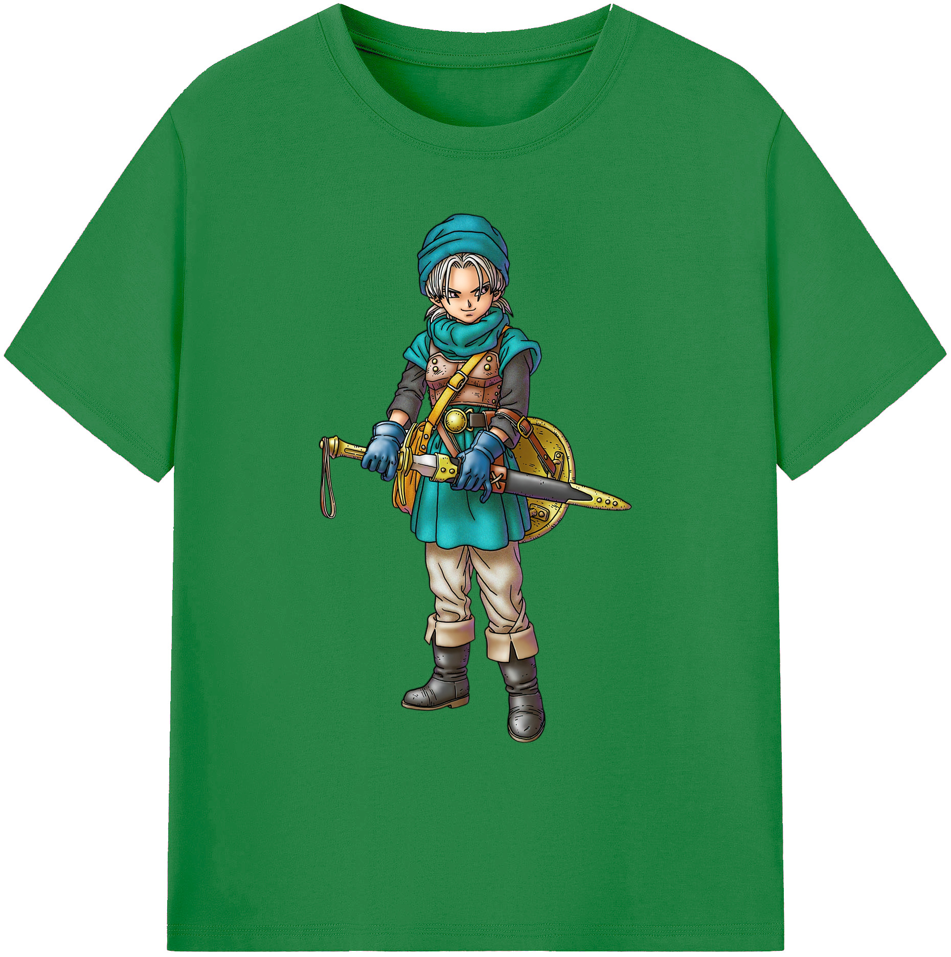 （画像用） ドラゴンクエスト Doragon Kuesuto Dragon Quest 綿100％ メンズ半袖Tシャツ｜肌触りやわらか＆通気性