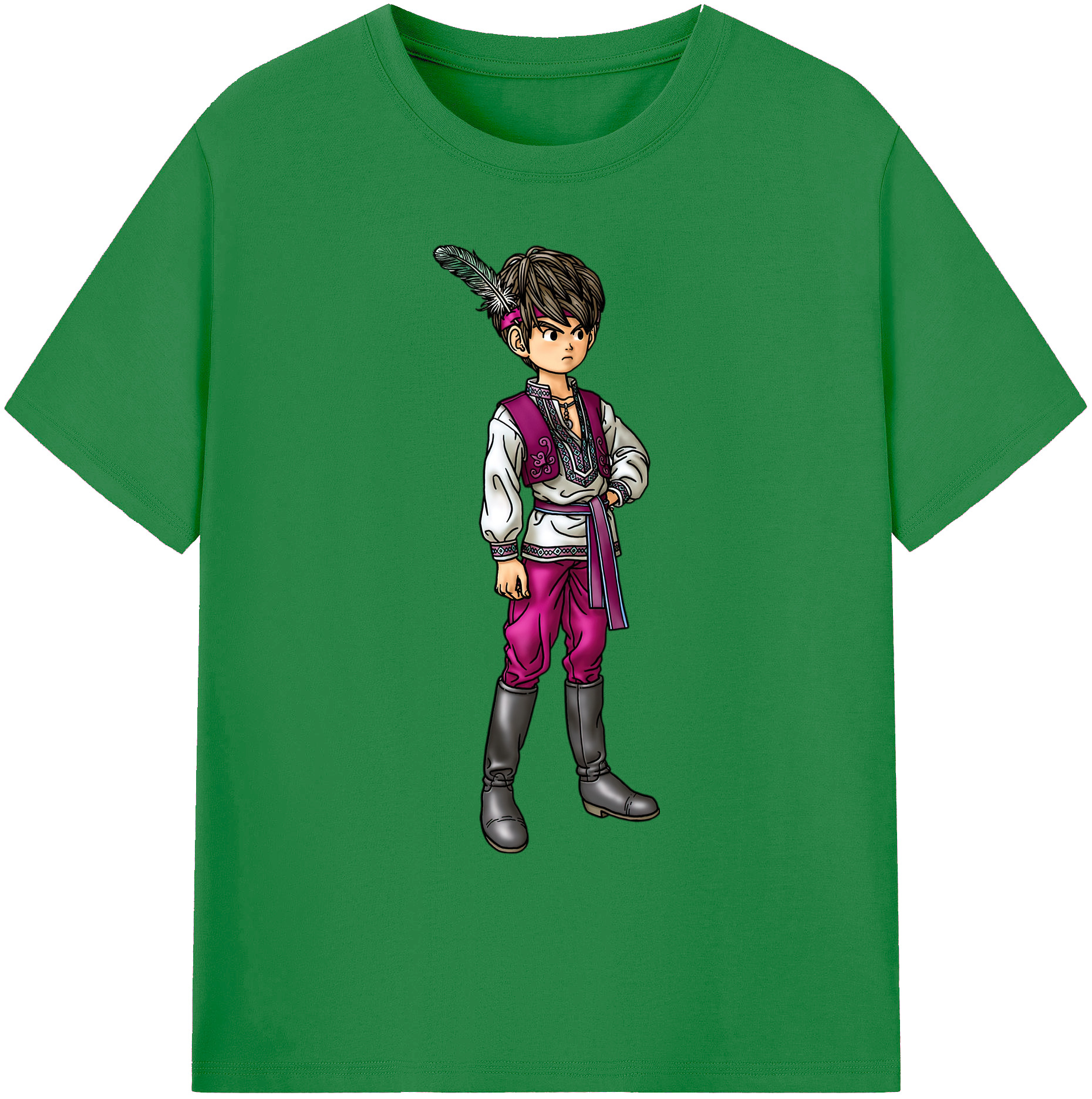 （画像用） ドラゴンクエスト Doragon Kuesuto Dragon Quest 綿100％ メンズ半袖Tシャツ｜肌触りやわらか＆通気性