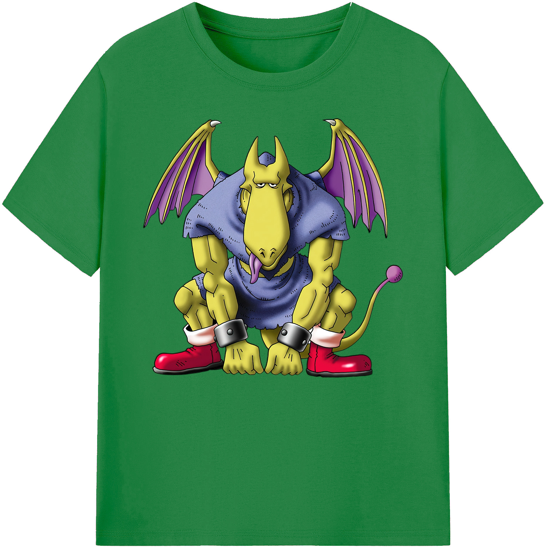 （画像用） ドラゴンクエスト Doragon Kuesuto Dragon Quest 綿100％ メンズ半袖Tシャツ｜肌触りやわらか＆通気性