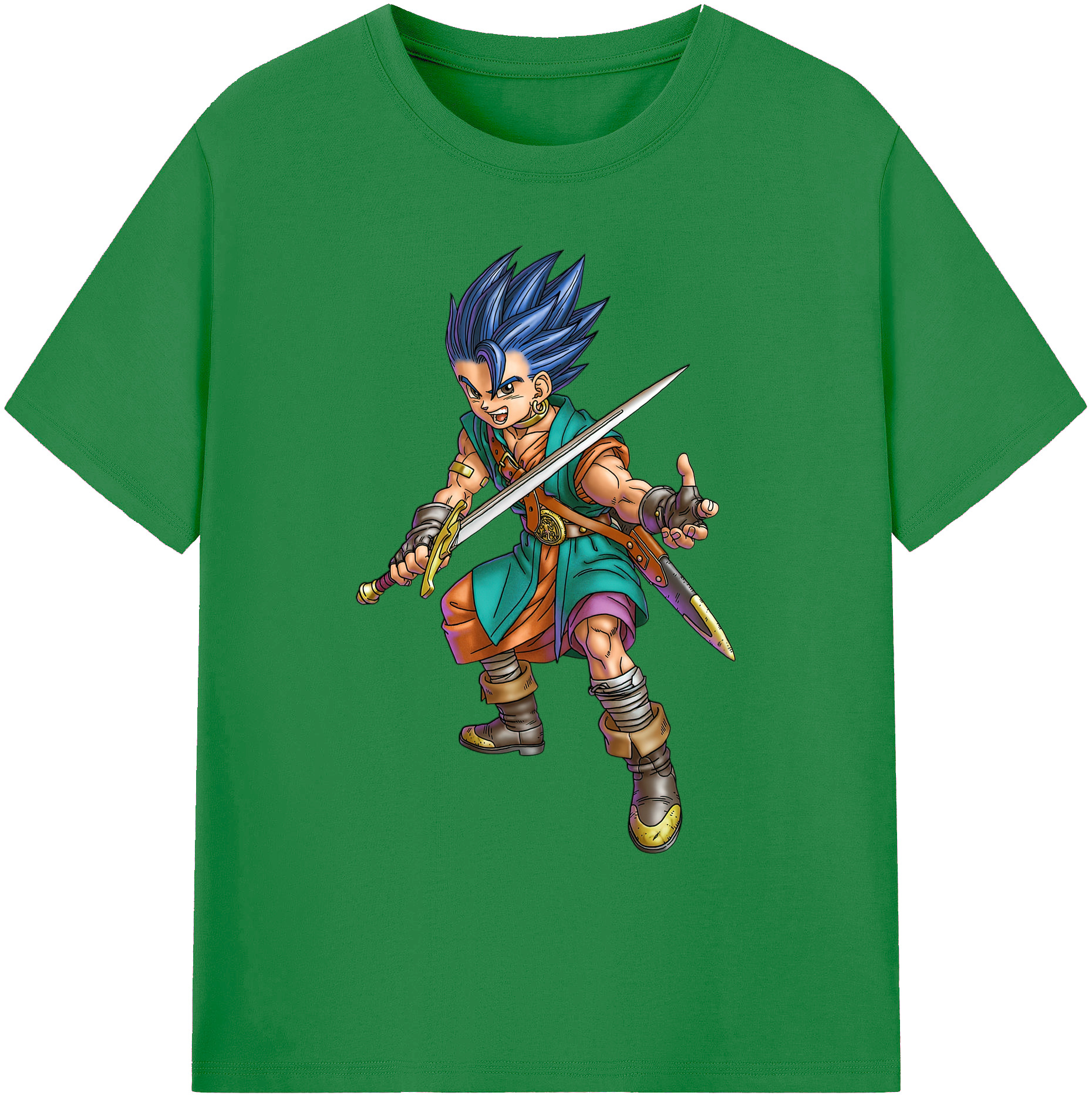 （画像用） ドラゴンクエスト Doragon Kuesuto Dragon Quest 綿100％ メンズ半袖Tシャツ｜肌触りやわらか＆通気性