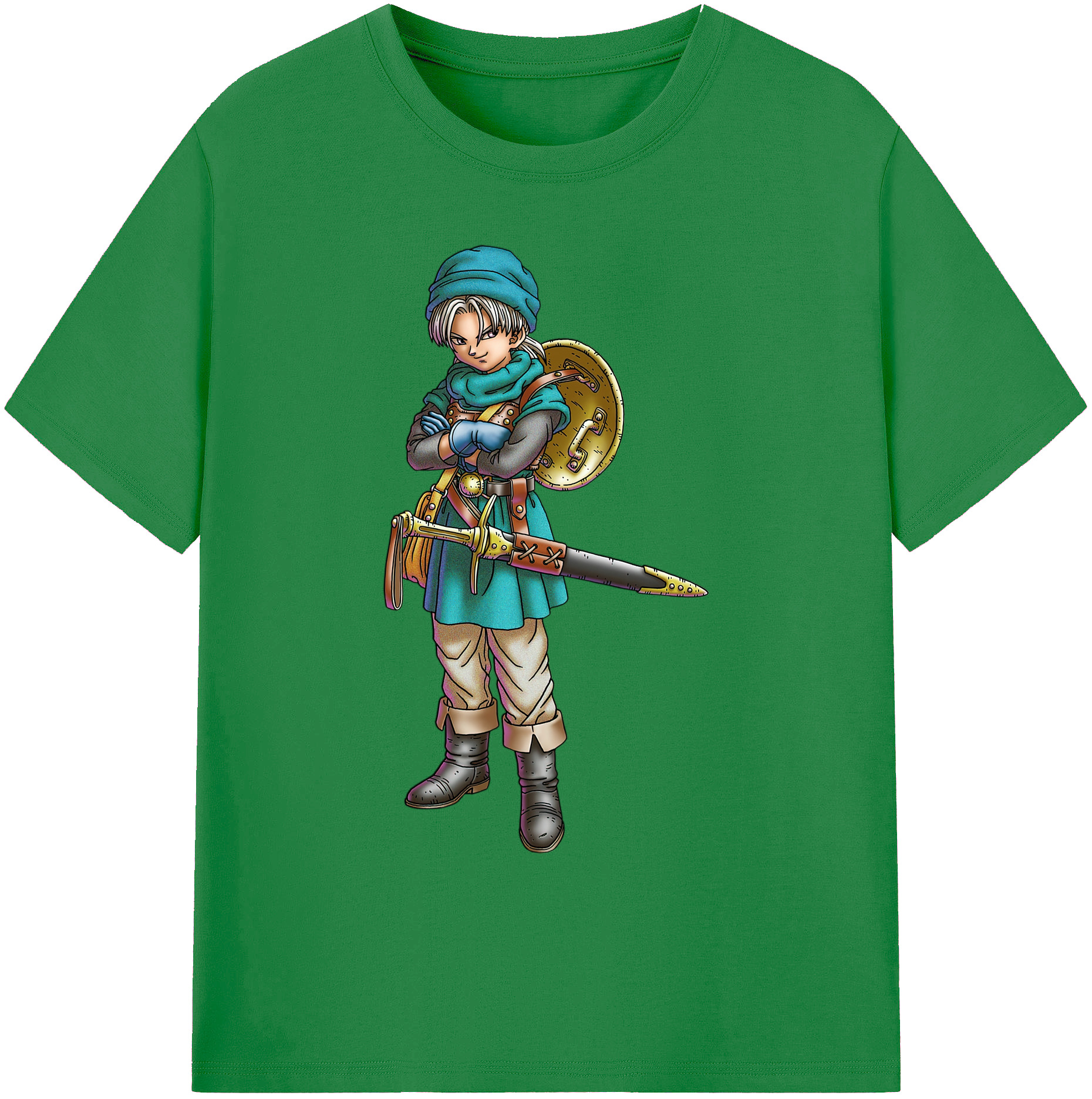 （画像用） ドラゴンクエスト Doragon Kuesuto Dragon Quest 綿100％ メンズ半袖Tシャツ｜肌触りやわらか＆通気性