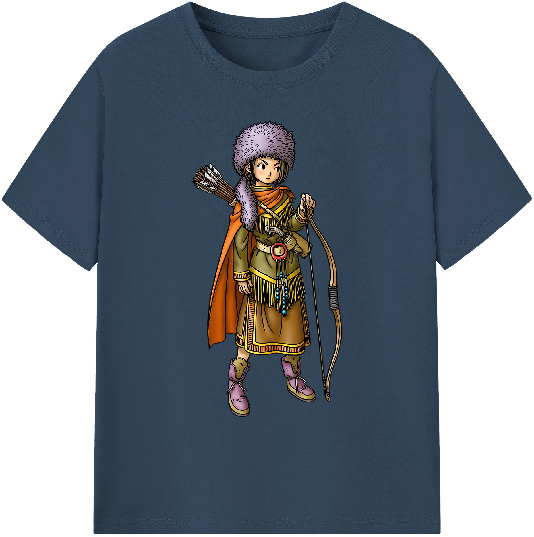（画像用） ドラゴンクエスト Doragon Kuesuto Dragon Quest 綿100％ メンズ半袖Tシャツ｜肌触りやわらか＆通気性