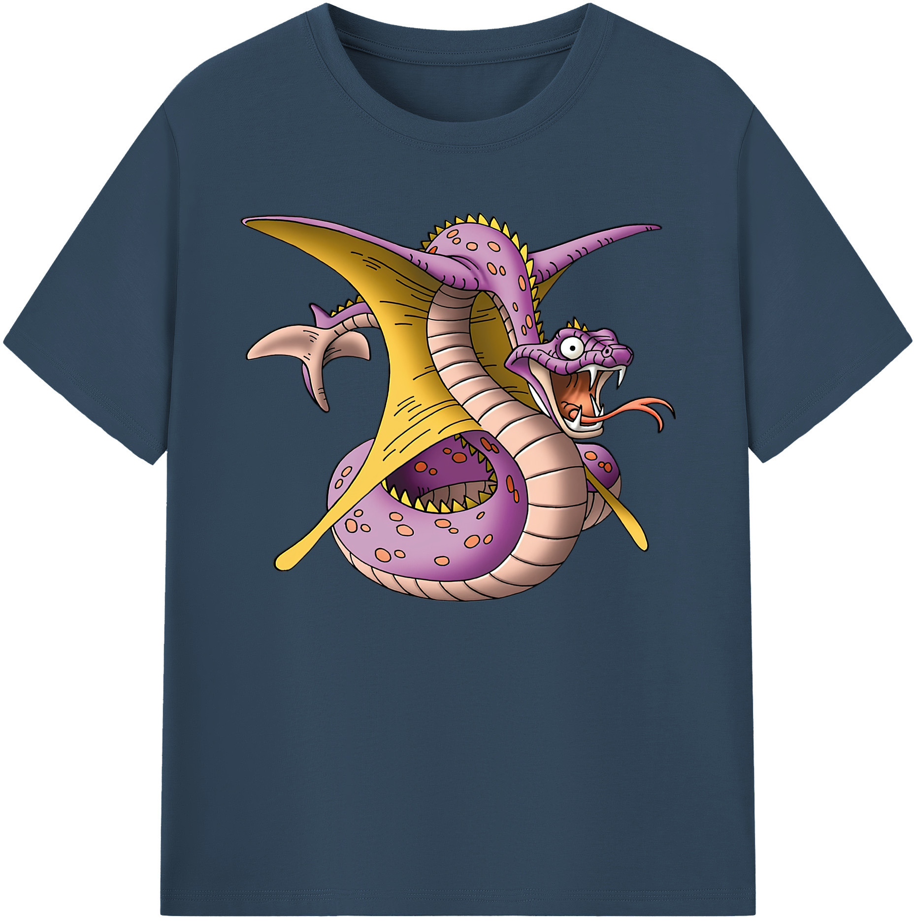 （画像用） ドラゴンクエスト Doragon Kuesuto Dragon Quest 綿100％ メンズ半袖Tシャツ｜肌触りやわらか＆通気性