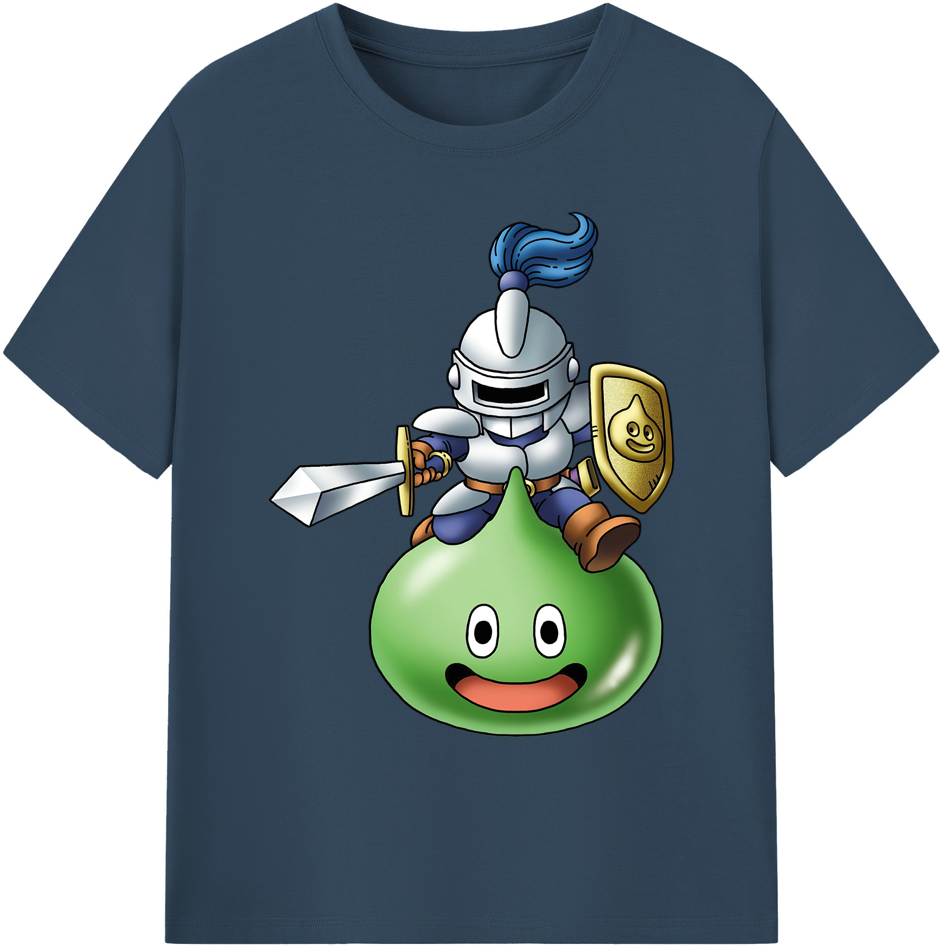 （画像用） ドラゴンクエスト Doragon Kuesuto Dragon Quest 綿100％ メンズ半袖Tシャツ｜肌触りやわらか＆通気性