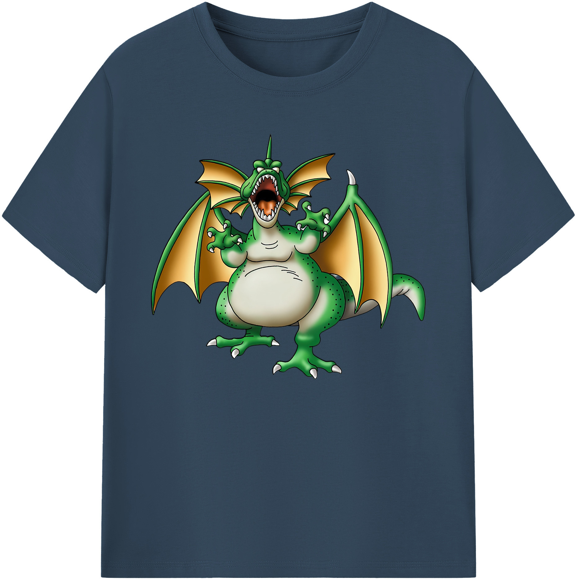 （画像用） ドラゴンクエスト Doragon Kuesuto Dragon Quest 綿100％ メンズ半袖Tシャツ｜肌触りやわらか＆通気性