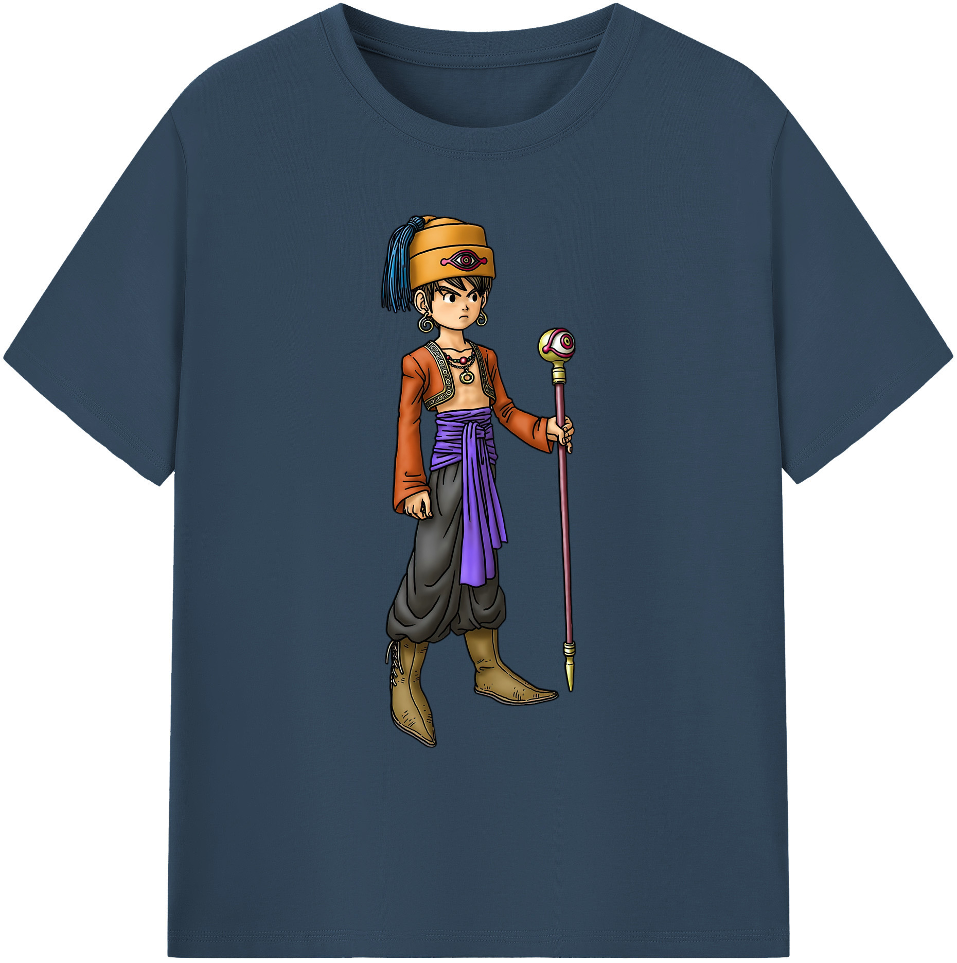 （画像用） ドラゴンクエスト Doragon Kuesuto Dragon Quest 綿100％ メンズ半袖Tシャツ｜肌触りやわらか＆通気性