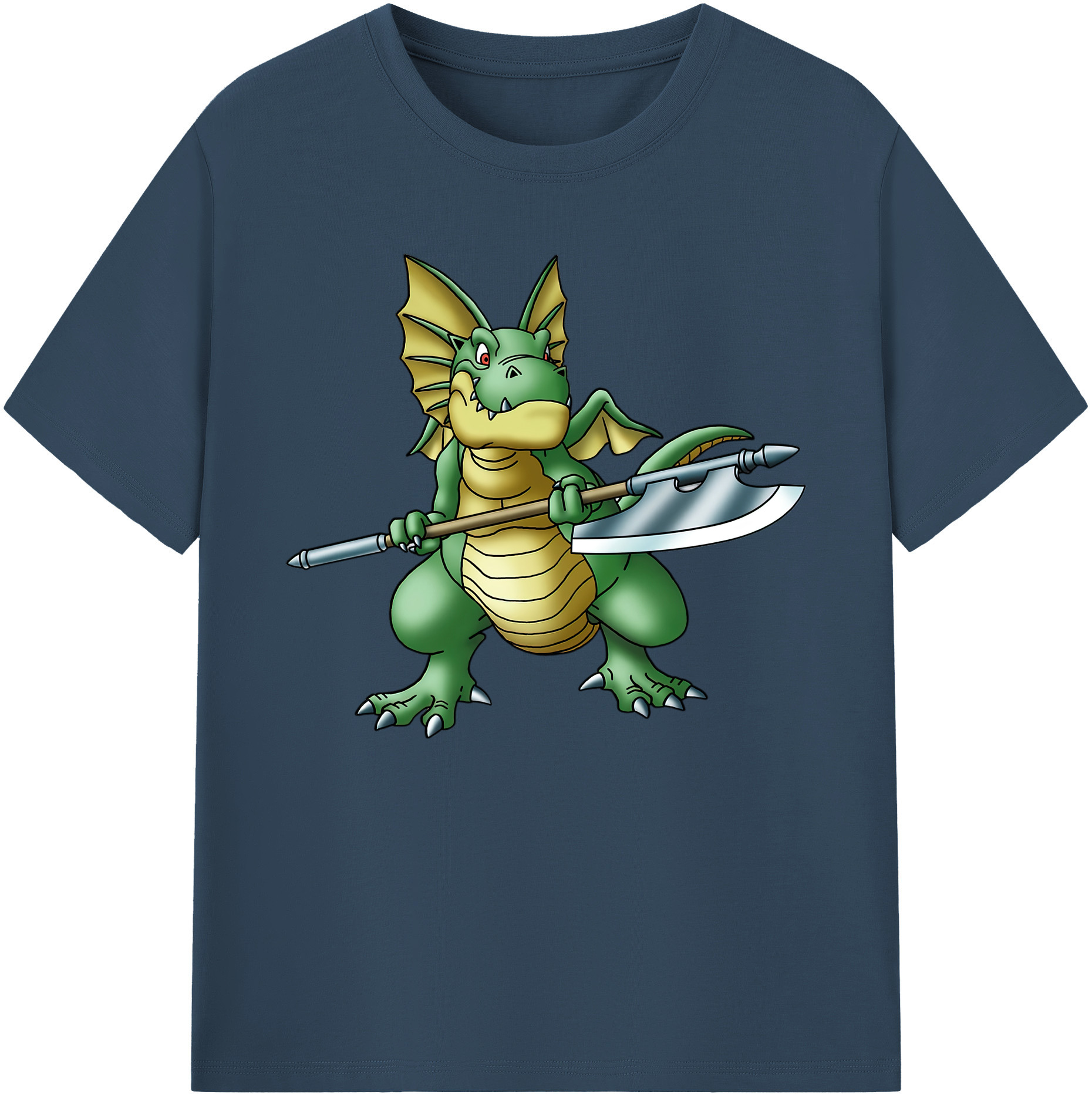 （画像用） ドラゴンクエスト Doragon Kuesuto Dragon Quest 綿100％ メンズ半袖Tシャツ｜肌触りやわらか＆通気性