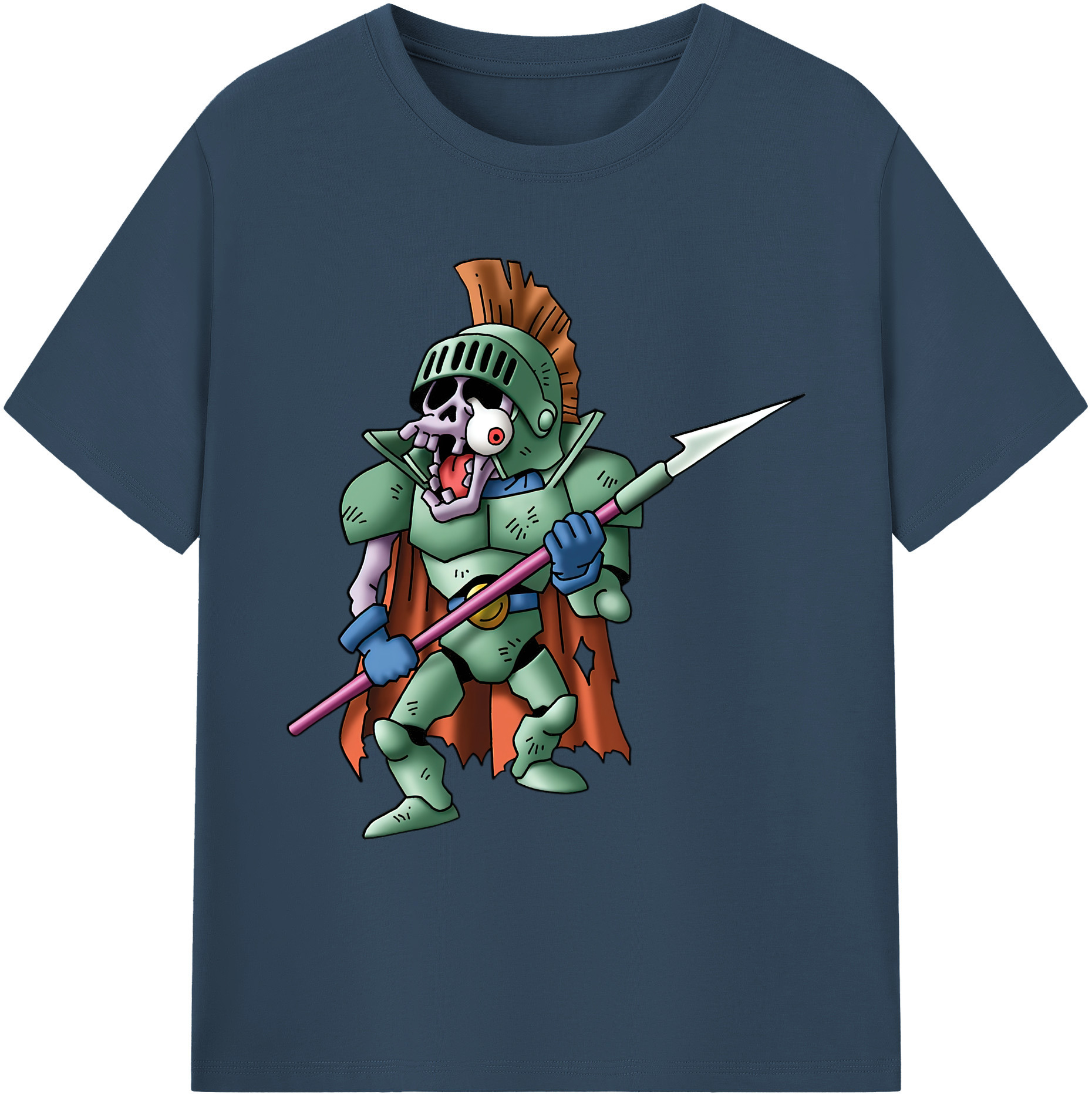 （画像用） ドラゴンクエスト Doragon Kuesuto Dragon Quest 綿100％ メンズ半袖Tシャツ｜肌触りやわらか＆通気性
