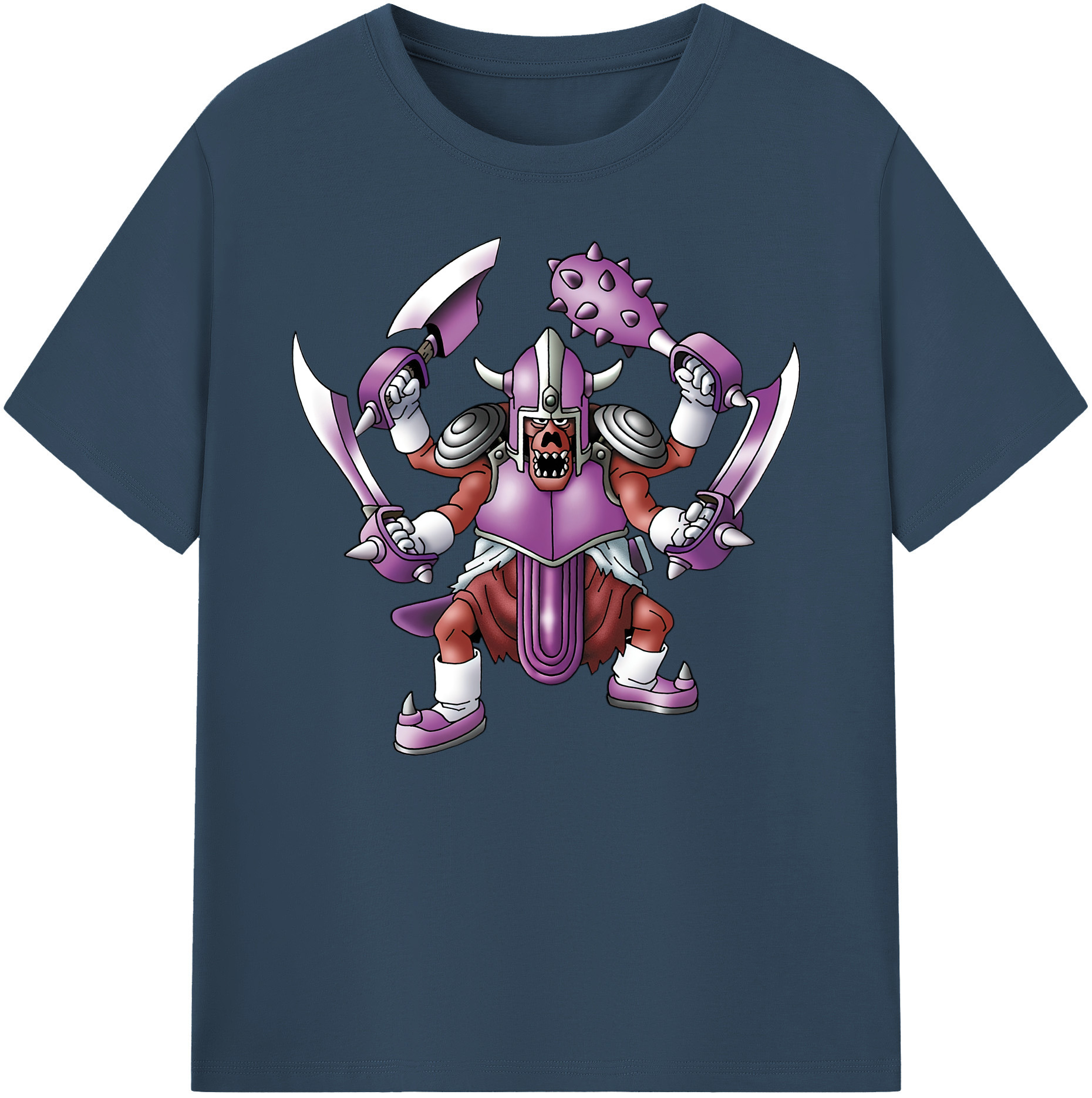 （画像用） ドラゴンクエスト Doragon Kuesuto Dragon Quest 綿100％ メンズ半袖Tシャツ｜肌触りやわらか＆通気性