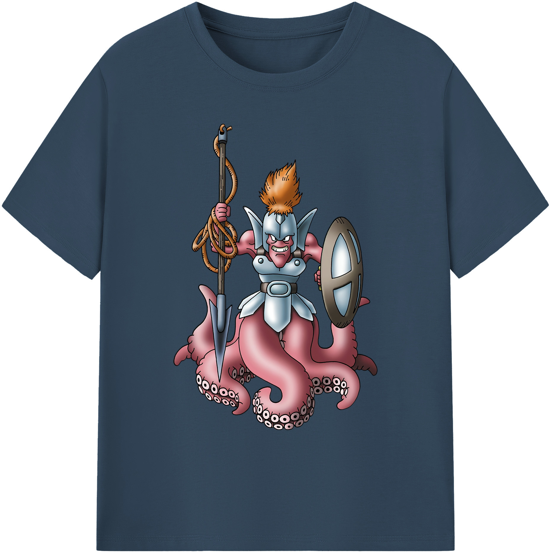 （画像用） ドラゴンクエスト Doragon Kuesuto Dragon Quest 綿100％ メンズ半袖Tシャツ｜肌触りやわらか＆通気性