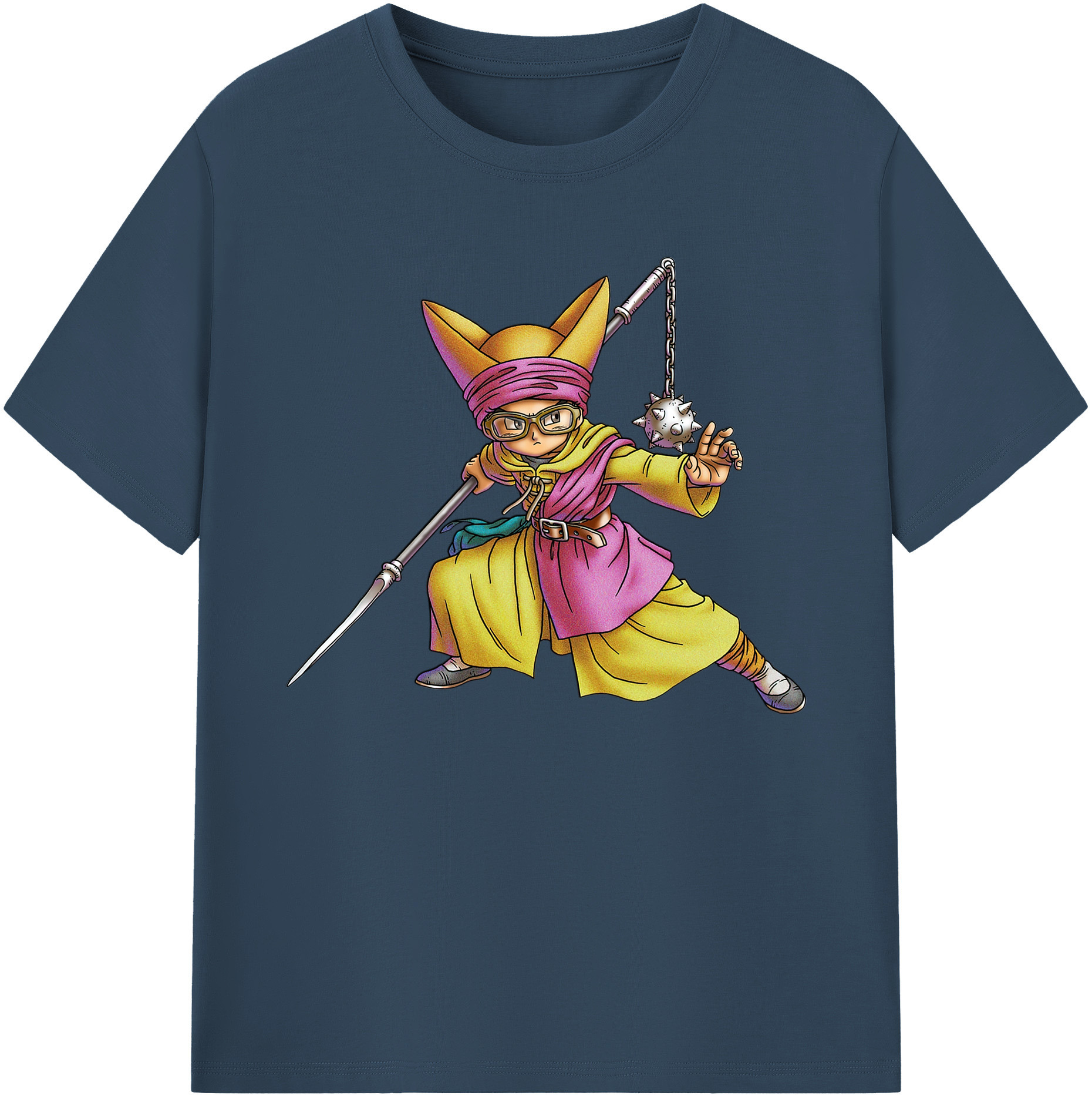 （画像用） ドラゴンクエスト Doragon Kuesuto Dragon Quest 綿100％ メンズ半袖Tシャツ｜肌触りやわらか＆通気性