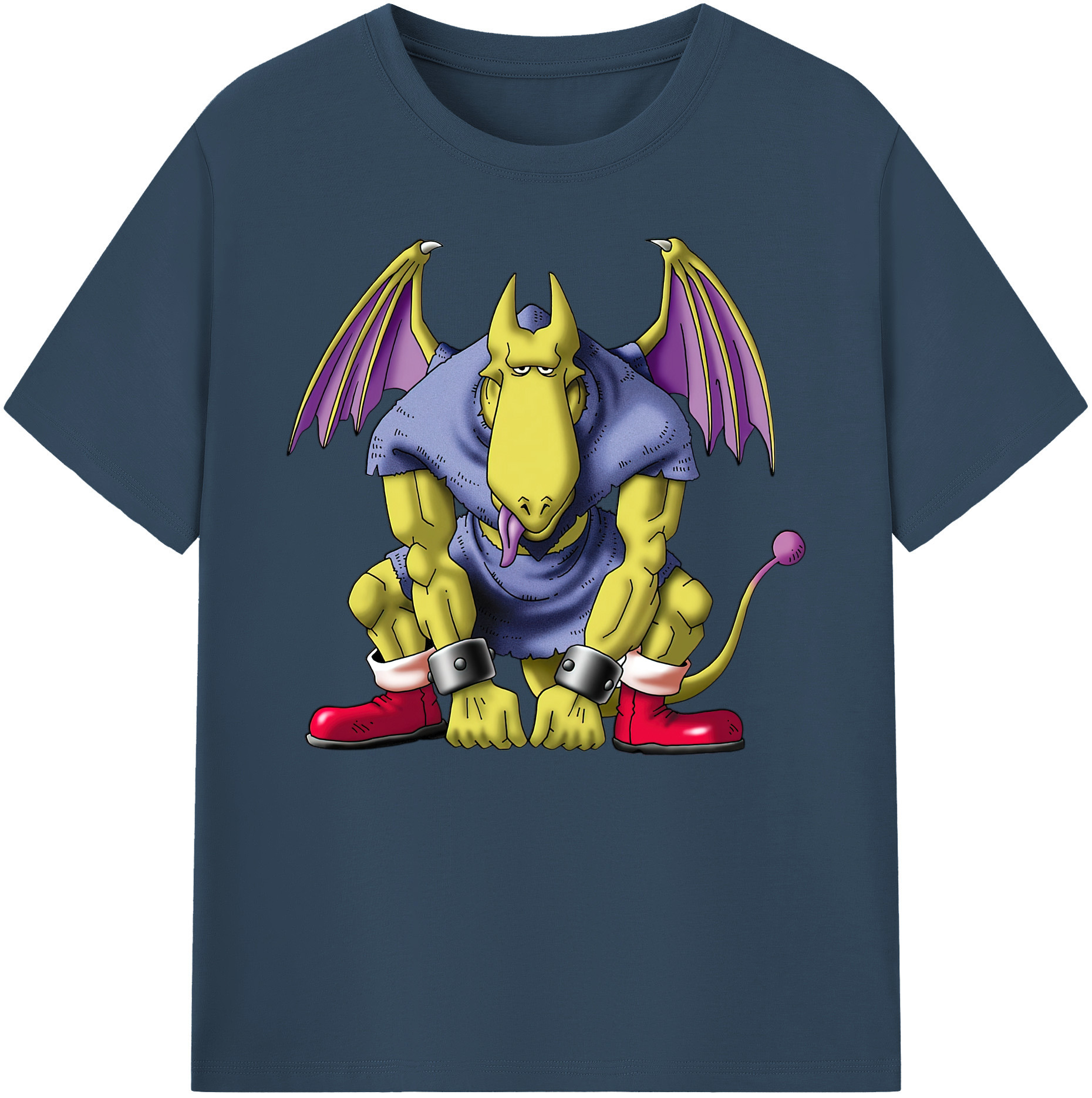 （画像用） ドラゴンクエスト Doragon Kuesuto Dragon Quest 綿100％ メンズ半袖Tシャツ｜肌触りやわらか＆通気性