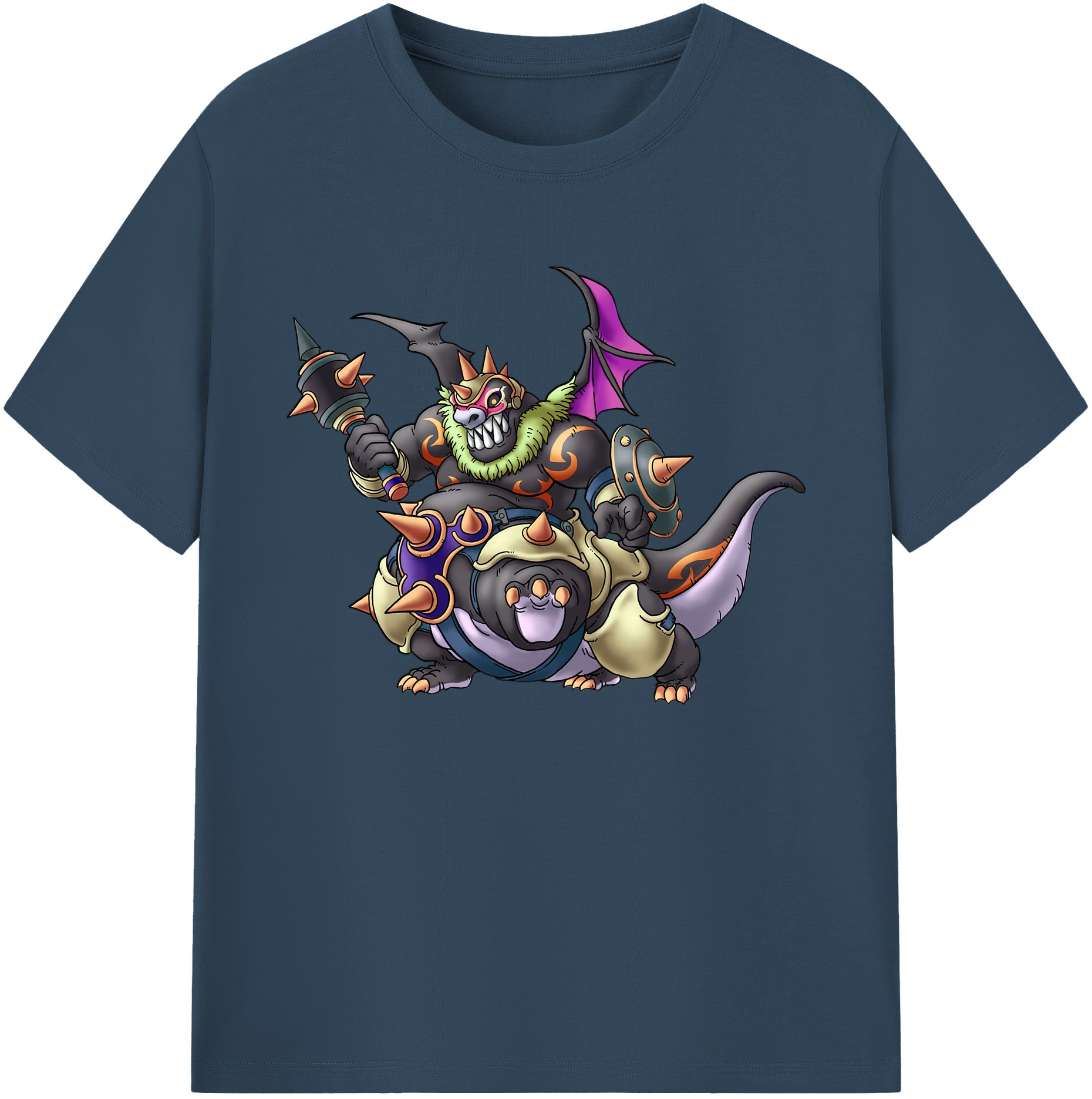 （画像用） ドラゴンクエスト Doragon Kuesuto Dragon Quest 綿100％ メンズ半袖Tシャツ｜肌触りやわらか＆通気性