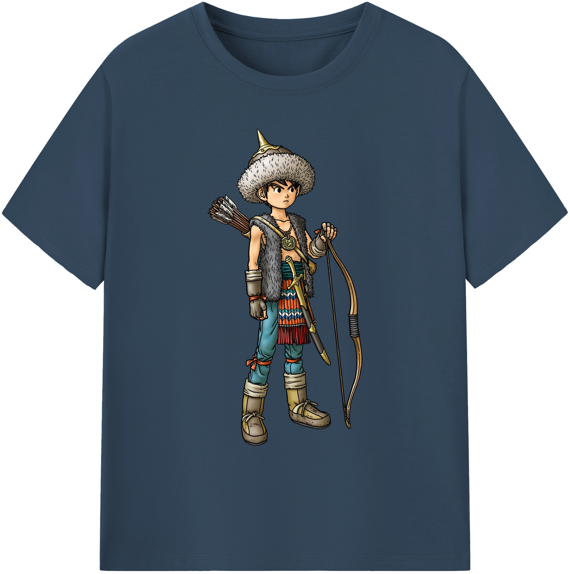（画像用） ドラゴンクエスト Doragon Kuesuto Dragon Quest 綿100％ メンズ半袖Tシャツ｜肌触りやわらか＆通気性