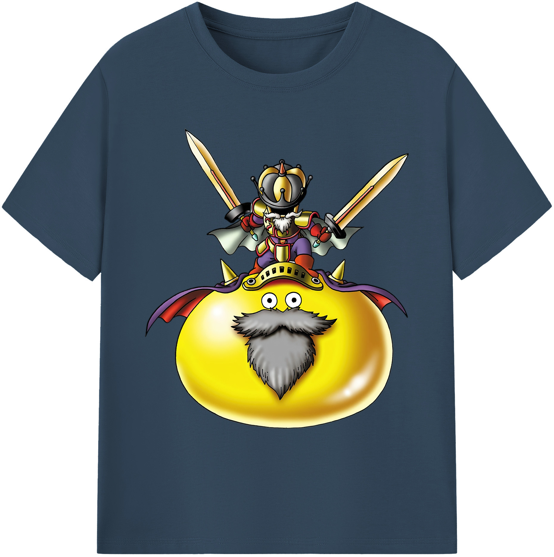 （画像用） ドラゴンクエスト Doragon Kuesuto Dragon Quest 綿100％ メンズ半袖Tシャツ｜肌触りやわらか＆通気性