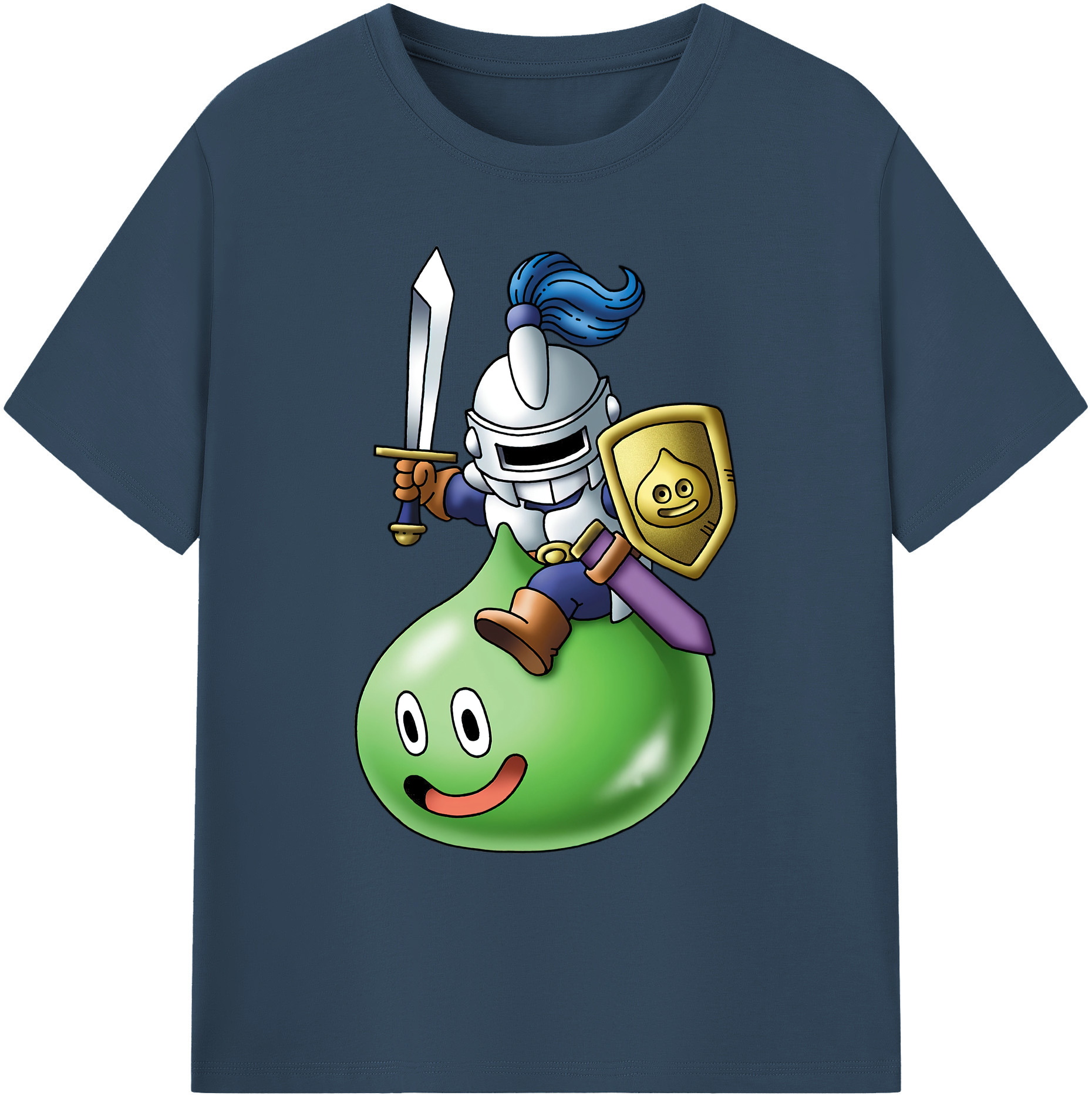 （画像用） ドラゴンクエスト Doragon Kuesuto Dragon Quest 綿100％ メンズ半袖Tシャツ｜肌触りやわらか＆通気性