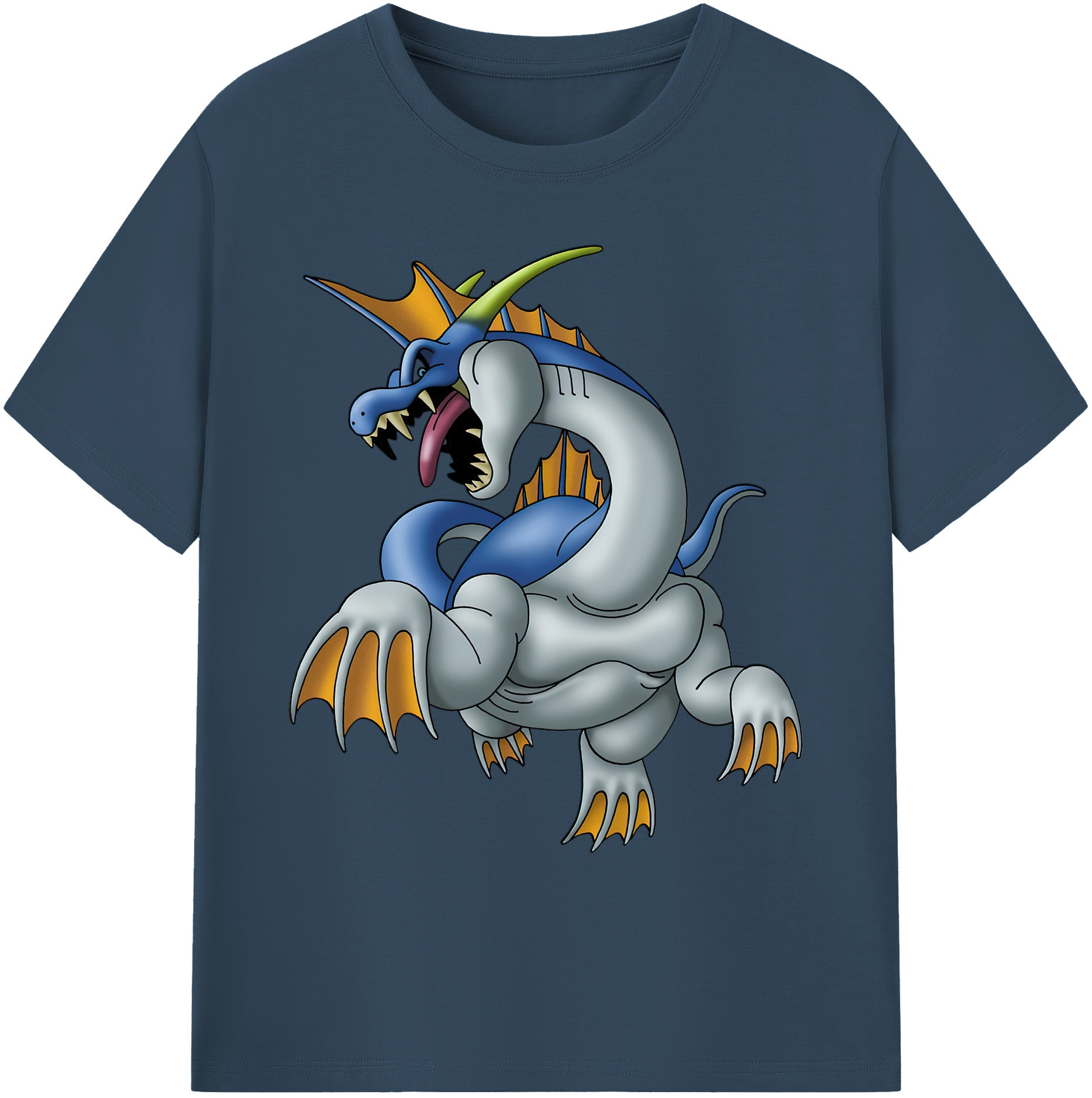 （画像用） ドラゴンクエスト Doragon Kuesuto Dragon Quest 綿100％ メンズ半袖Tシャツ｜肌触りやわらか＆通気性