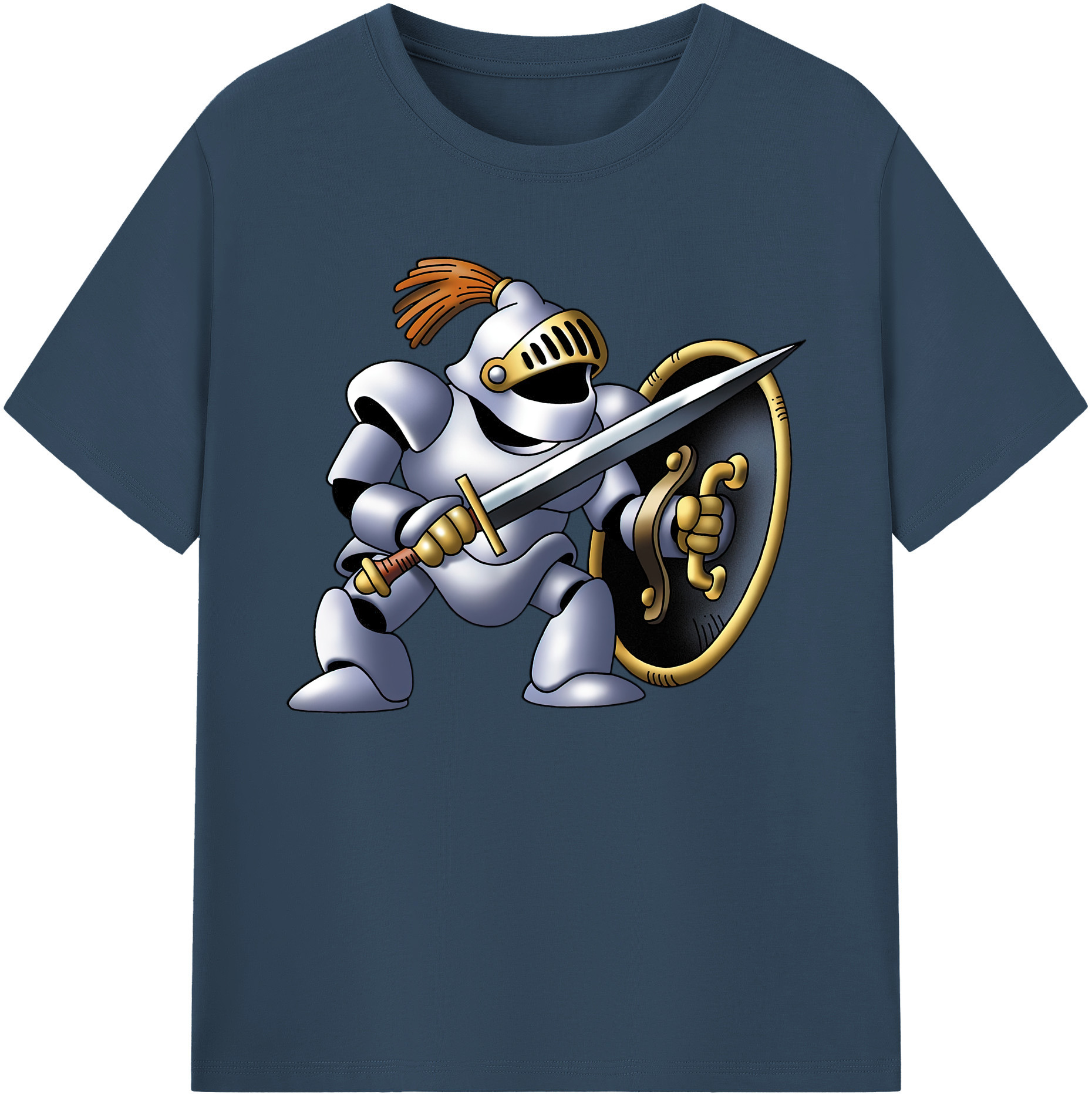 （画像用） ドラゴンクエスト Doragon Kuesuto Dragon Quest 綿100％ メンズ半袖Tシャツ｜肌触りやわらか＆通気性