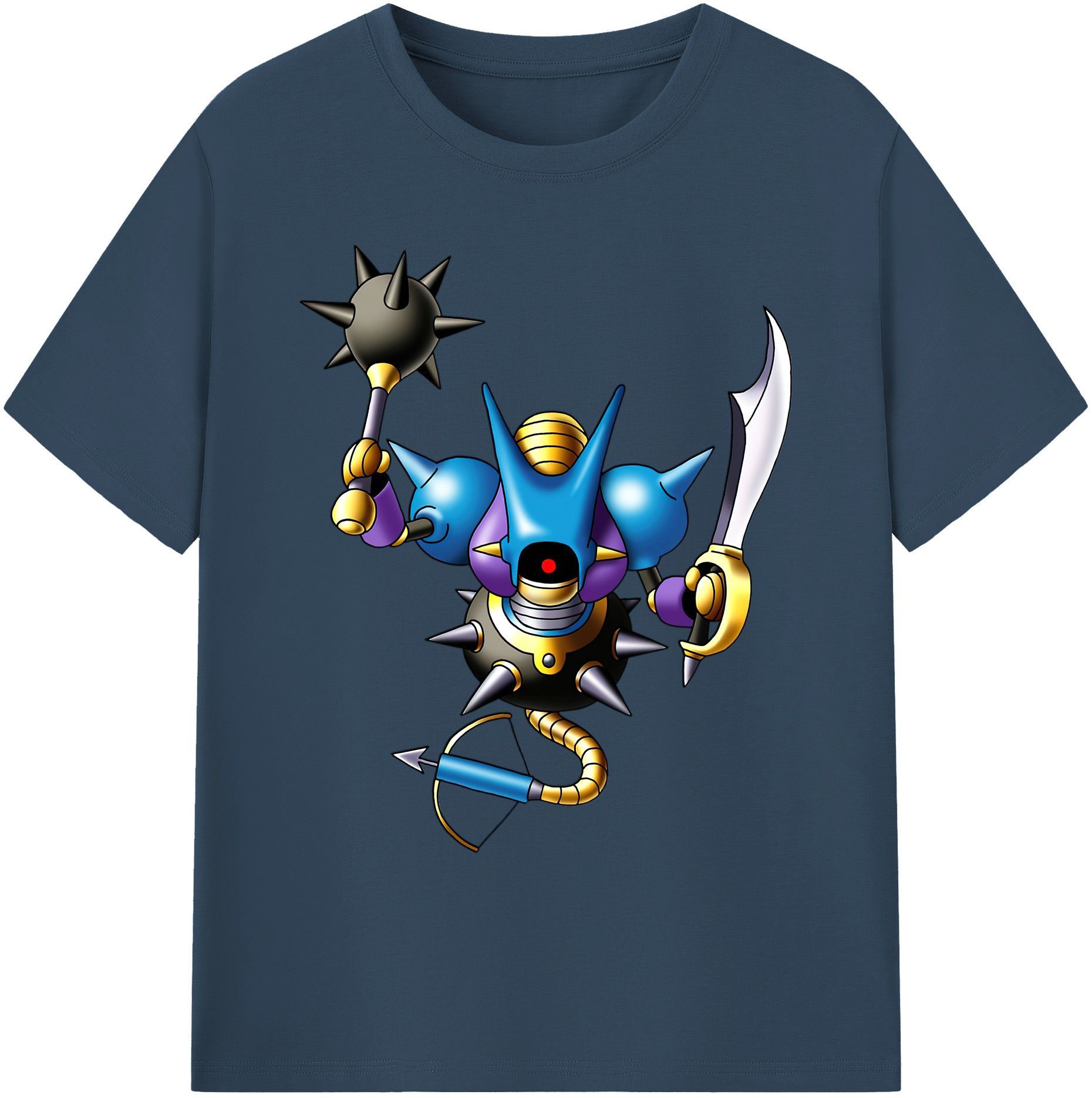 （画像用） ドラゴンクエスト Doragon Kuesuto Dragon Quest 綿100％ メンズ半袖Tシャツ｜肌触りやわらか＆通気性