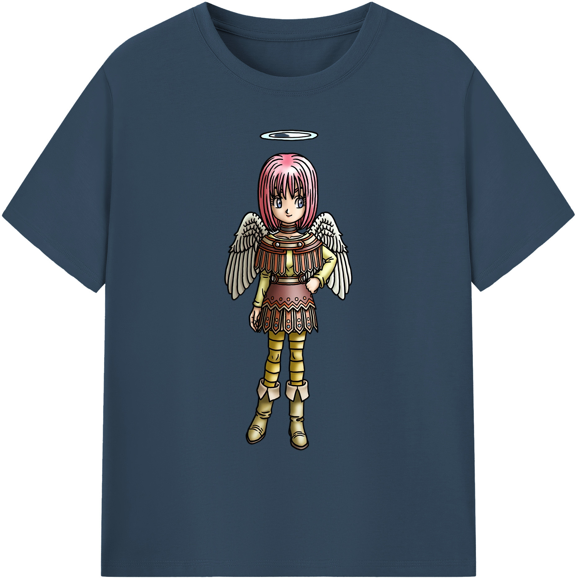 （画像用） ドラゴンクエスト Doragon Kuesuto Dragon Quest 綿100％ メンズ半袖Tシャツ｜肌触りやわらか＆通気性
