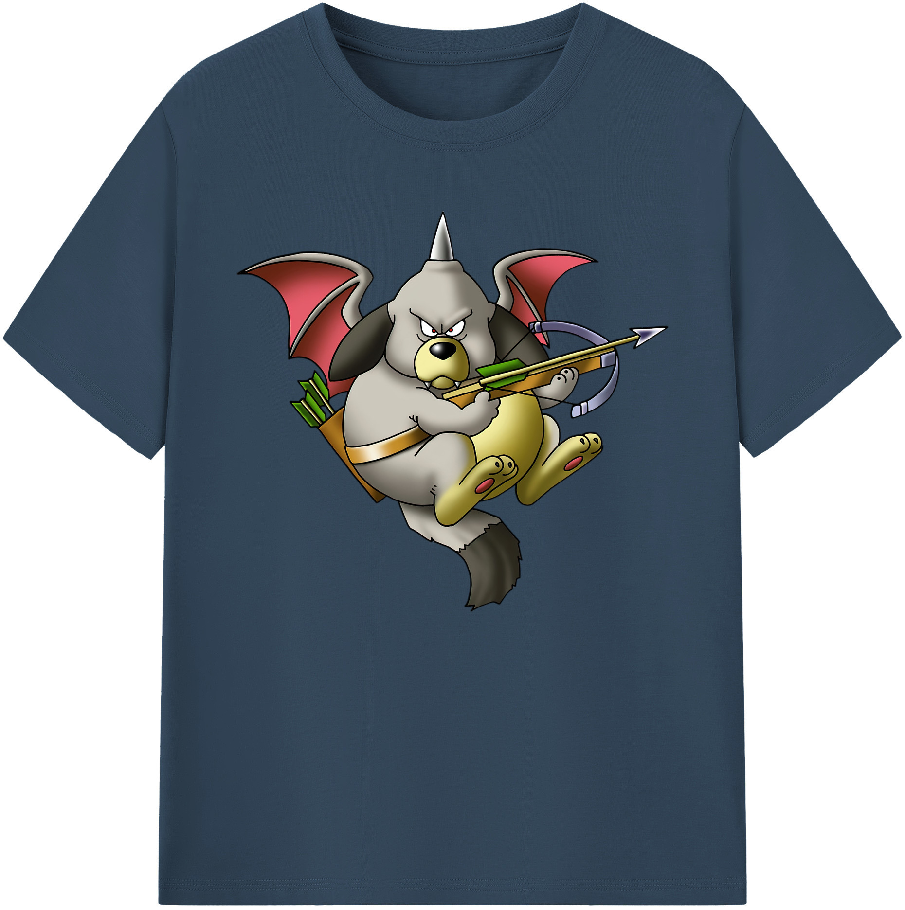（画像用） ドラゴンクエスト Doragon Kuesuto Dragon Quest 綿100％ メンズ半袖Tシャツ｜肌触りやわらか＆通気性