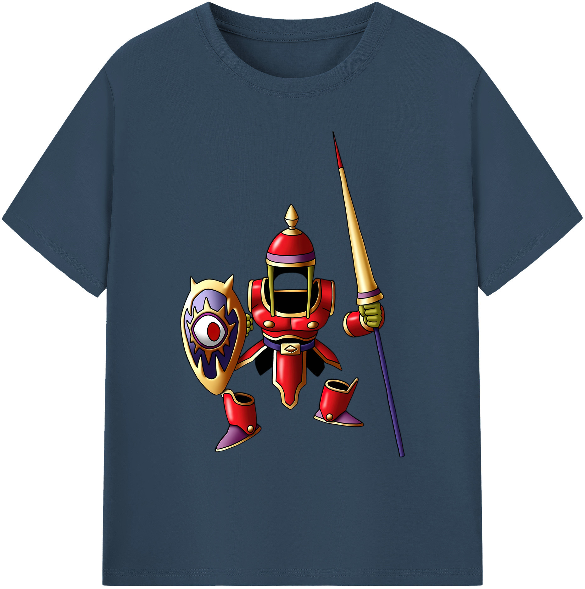 （画像用） ドラゴンクエスト Doragon Kuesuto Dragon Quest 綿100％ メンズ半袖Tシャツ｜肌触りやわらか＆通気性