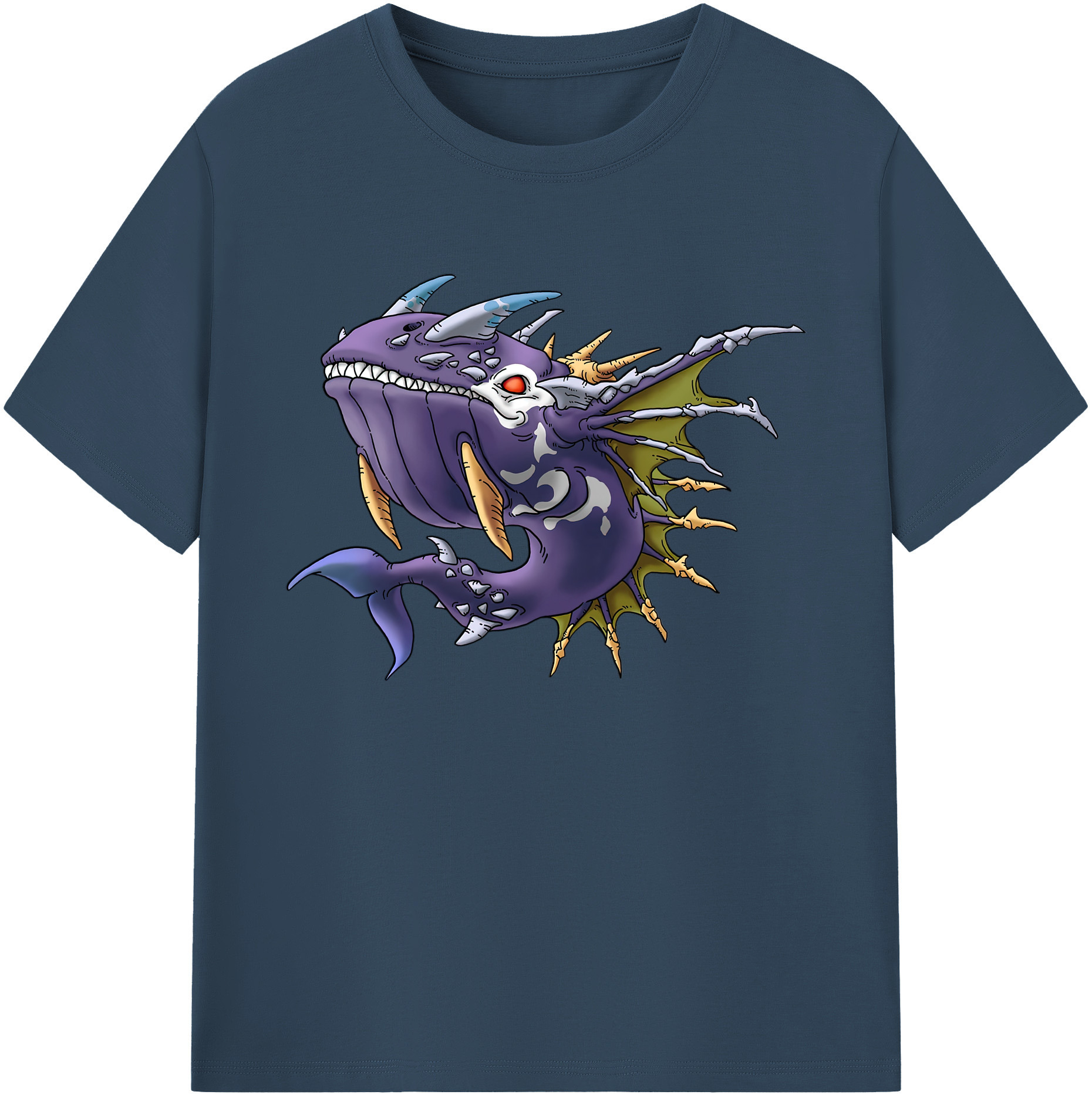 （画像用） ドラゴンクエスト Doragon Kuesuto Dragon Quest 綿100％ メンズ半袖Tシャツ｜肌触りやわらか＆通気性
