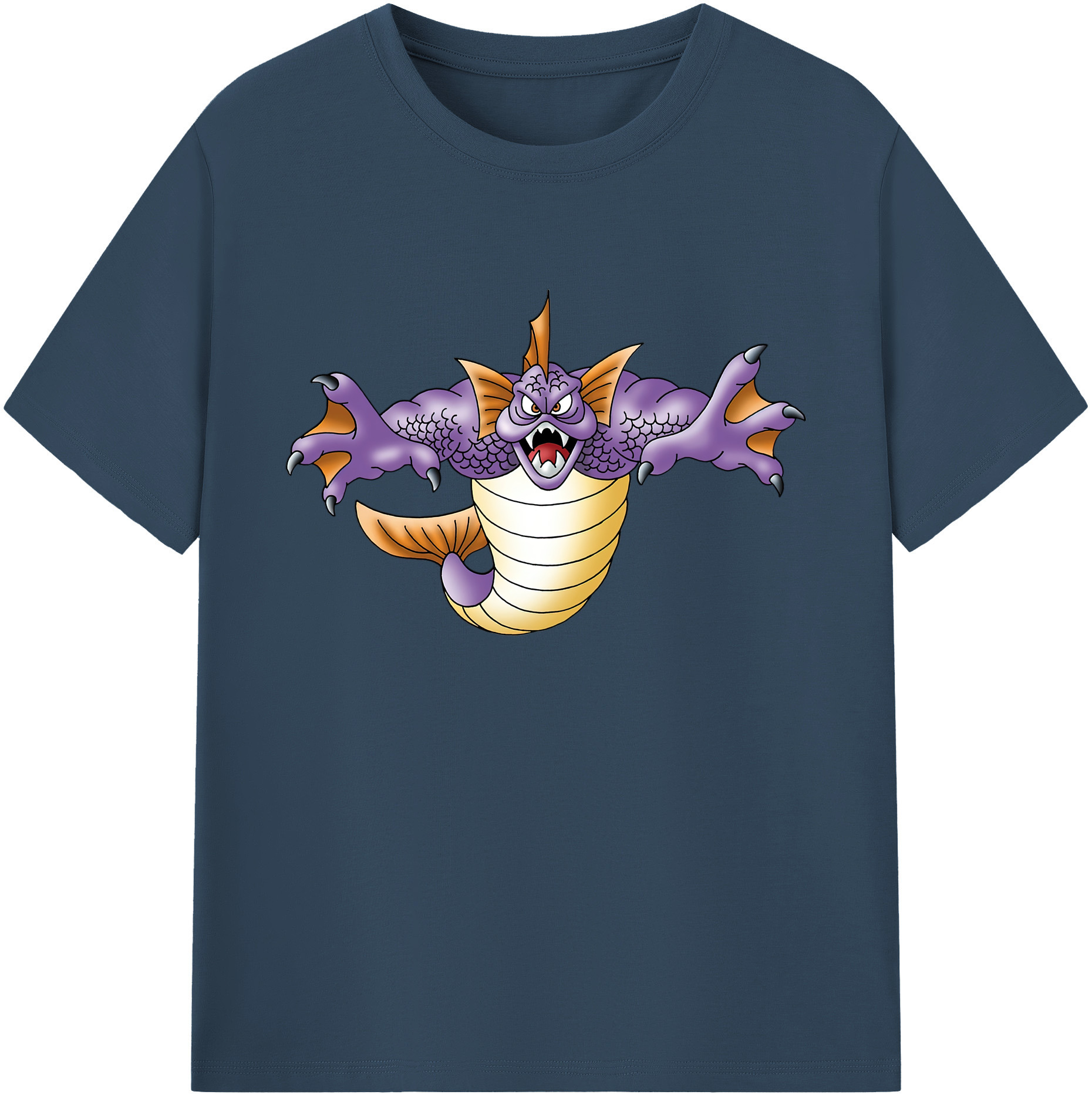 （画像用） ドラゴンクエスト Doragon Kuesuto Dragon Quest 綿100％ メンズ半袖Tシャツ｜肌触りやわらか＆通気性