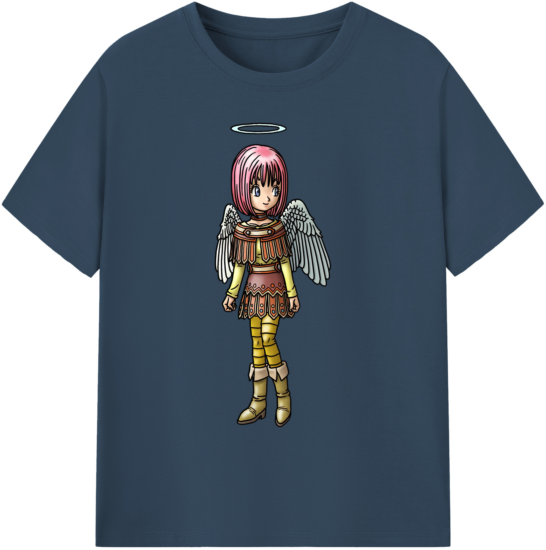 （画像用） ドラゴンクエスト Doragon Kuesuto Dragon Quest 綿100％ メンズ半袖Tシャツ｜肌触りやわらか＆通気性