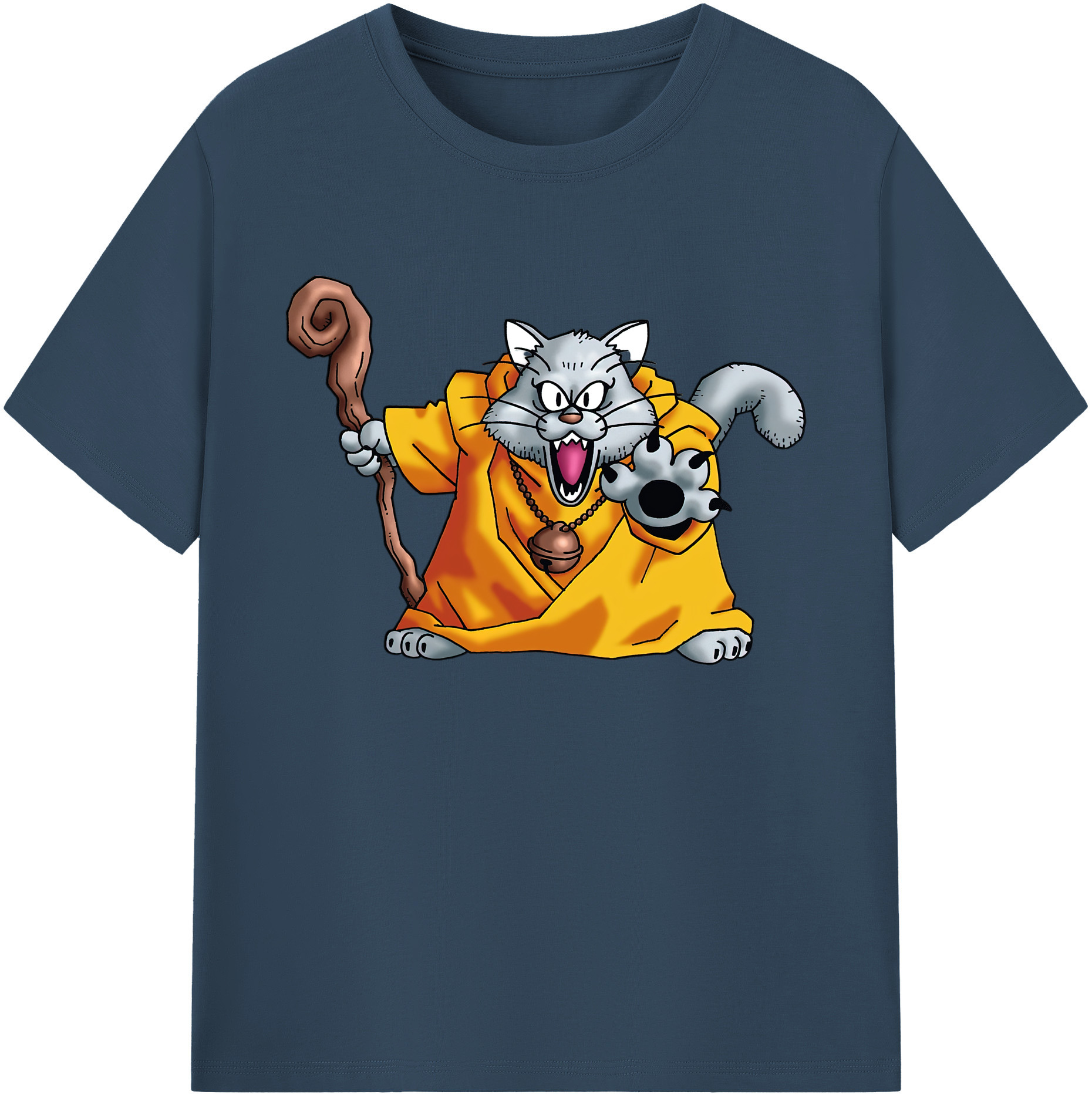 （画像用） ドラゴンクエスト Doragon Kuesuto Dragon Quest 綿100％ メンズ半袖Tシャツ｜肌触りやわらか＆通気性