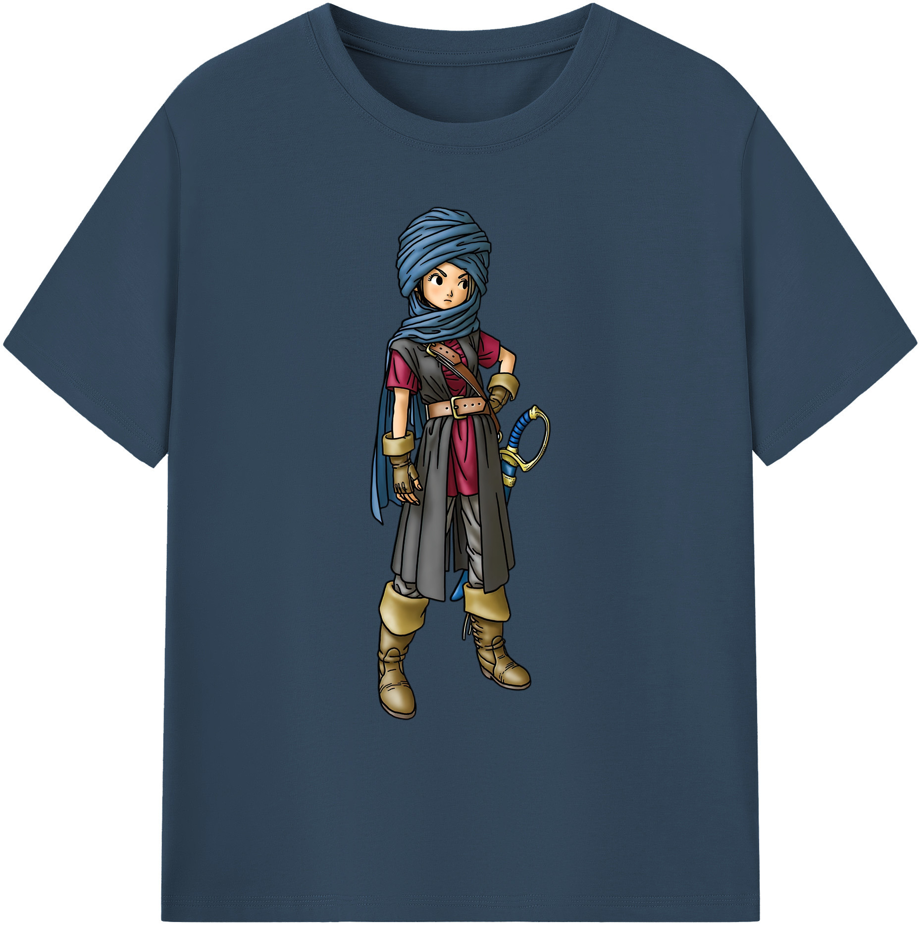 （画像用） ドラゴンクエスト Doragon Kuesuto Dragon Quest 綿100％ メンズ半袖Tシャツ｜肌触りやわらか＆通気性